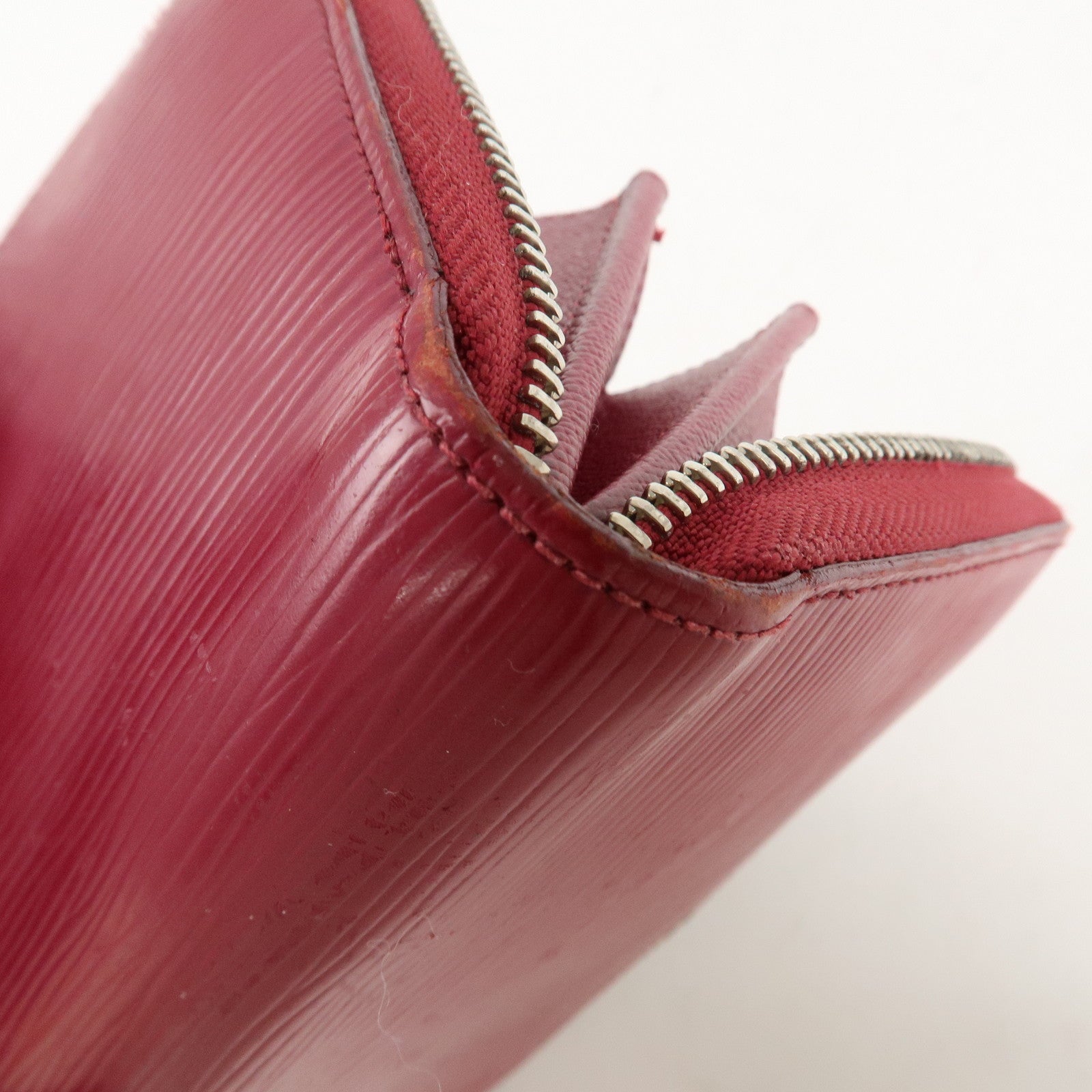 Louis Vuitton Epi Zippy Wallet Zip Around Wallet Fuchsia M60305 Used