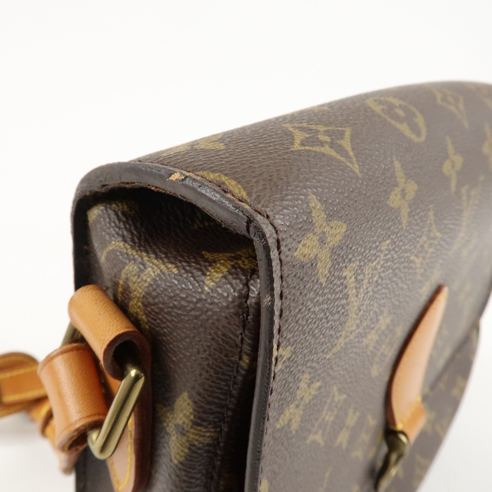 Louis Vuitton Monogram Saint Cloud GM Shoulder Bag Brown M51242 Used