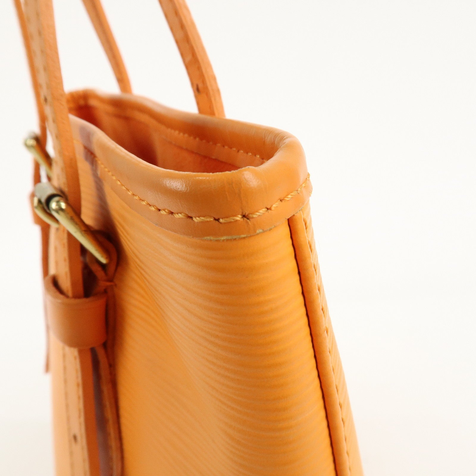 Louis Vuitton Epi Bucket PM Shoulder Bag Mandarin M5899H Used