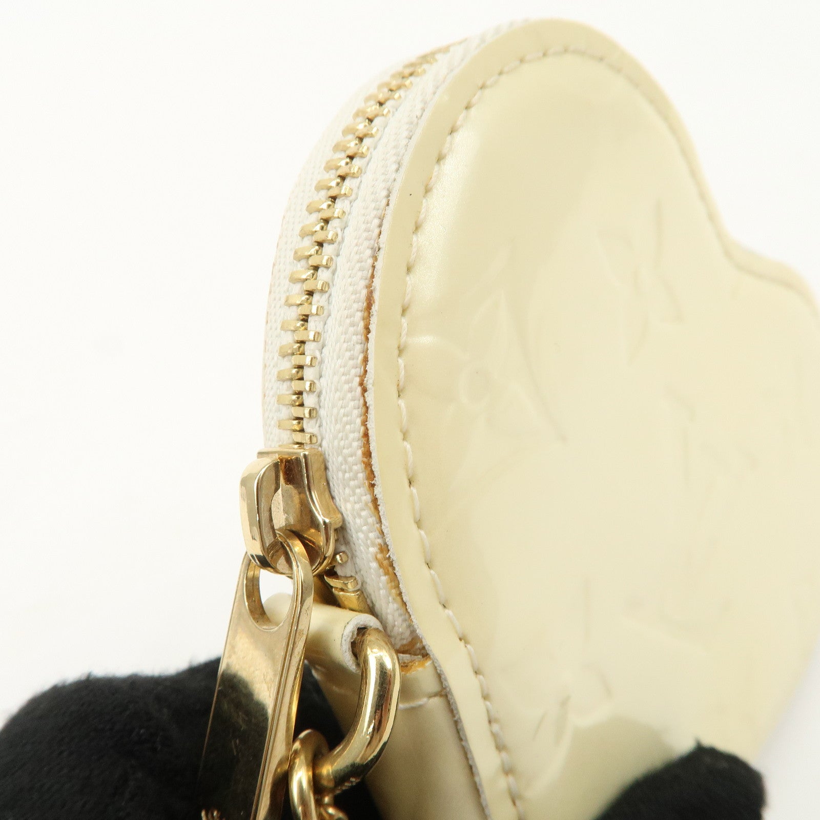 Louis Vuitton Monogram Vernis Porte Monnaie Couer Perle M91918 Used