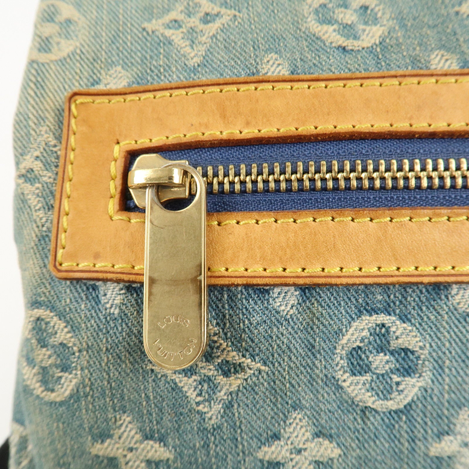 Louis Vuitton Monogram Denim Baggy GM Shoulder Bag M95048 Used