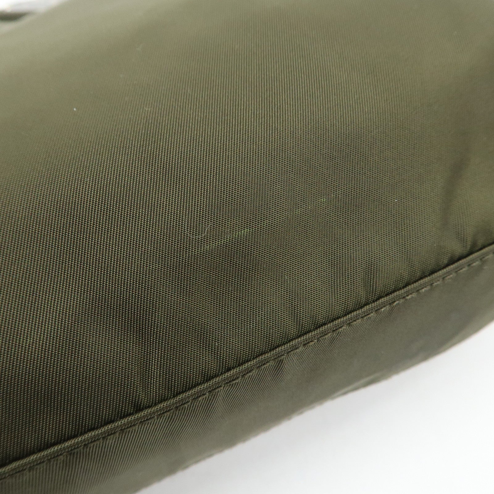 PRADA Nylon Tote Bag Shoulder Bag Khaki K3093 Used