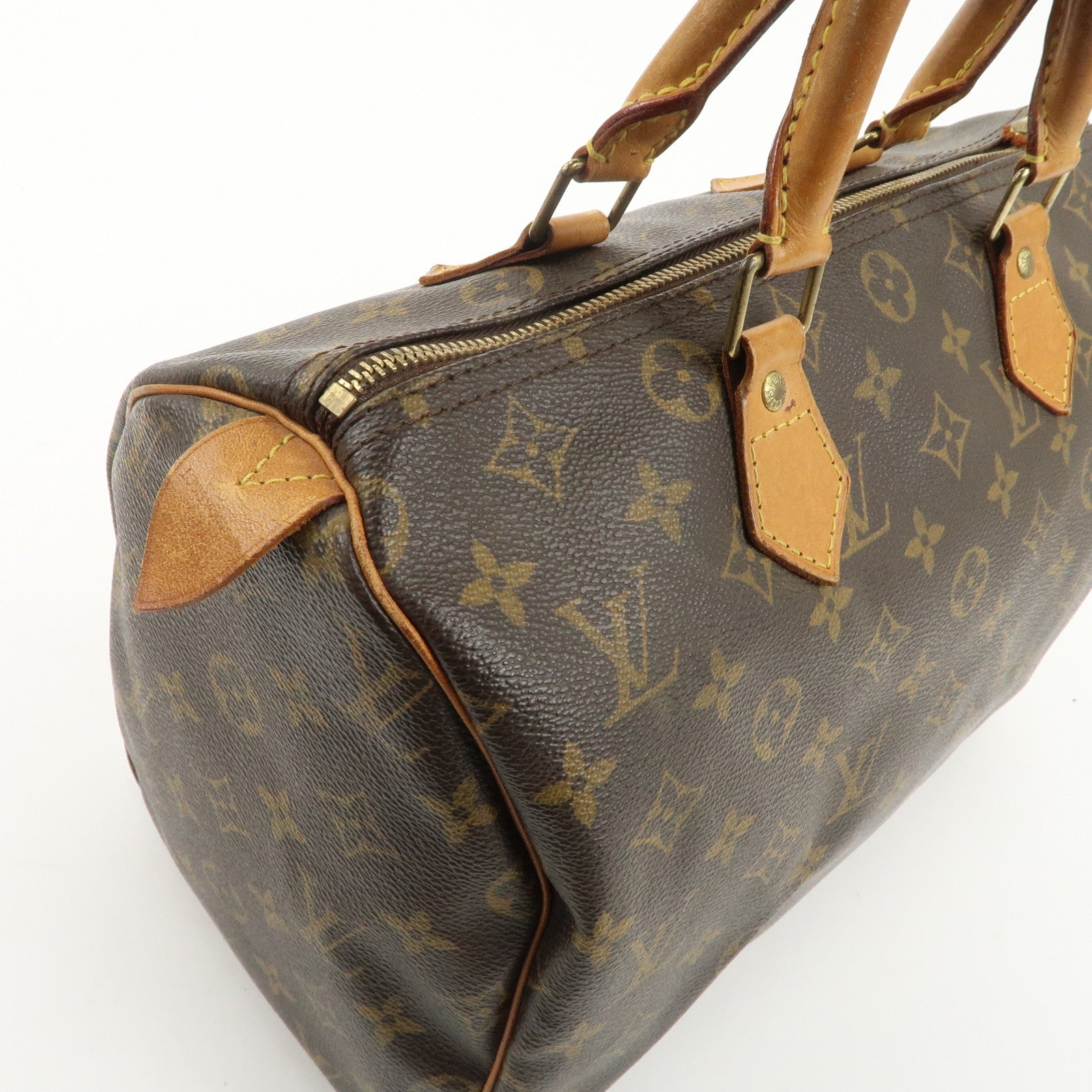 Louis Vuitton Monogram Speedy 30 Hand Bag Boston Bag M41526 Used