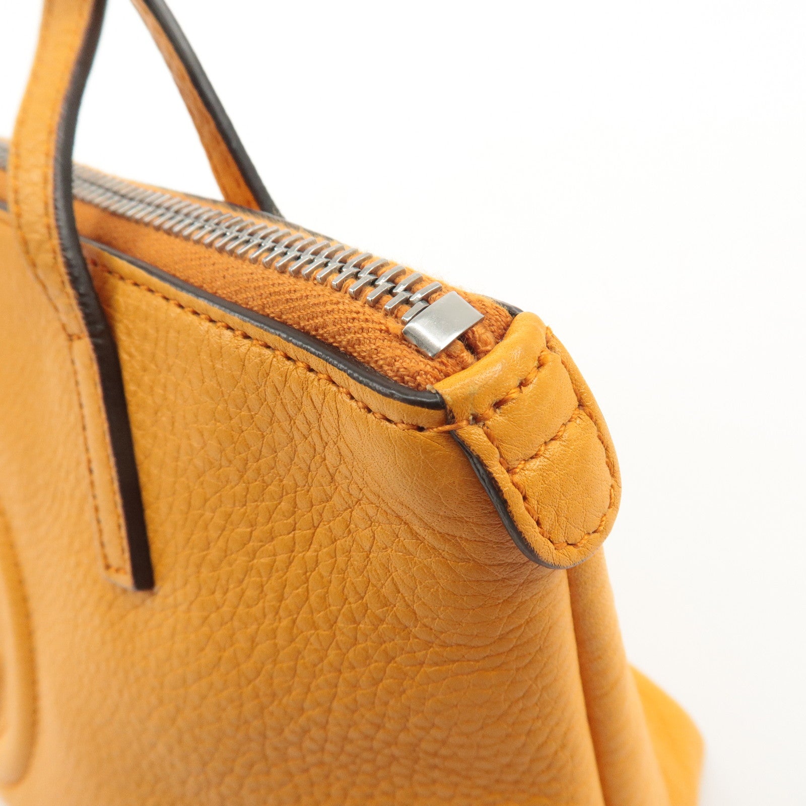 GUCCI Children SOHO Leather Tote Bag Hand Bag Orange 340618 Used