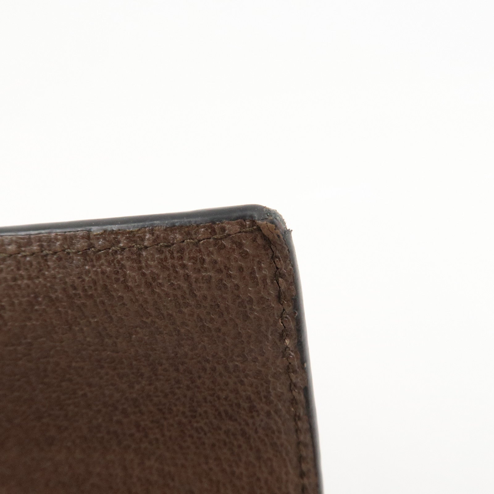 GUCCI Ophidia Sherry GG Supreme Leather Bi-fold Long Wallet 523153 Used