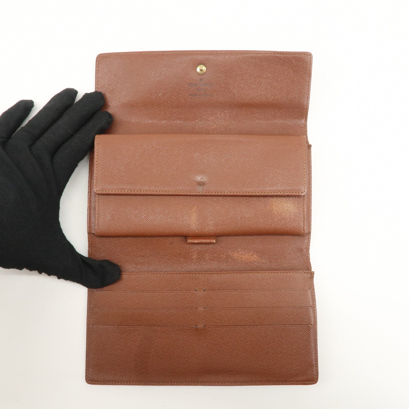 Louis Vuitton Monogram Porte Tresor International Wallet M61215 Used
