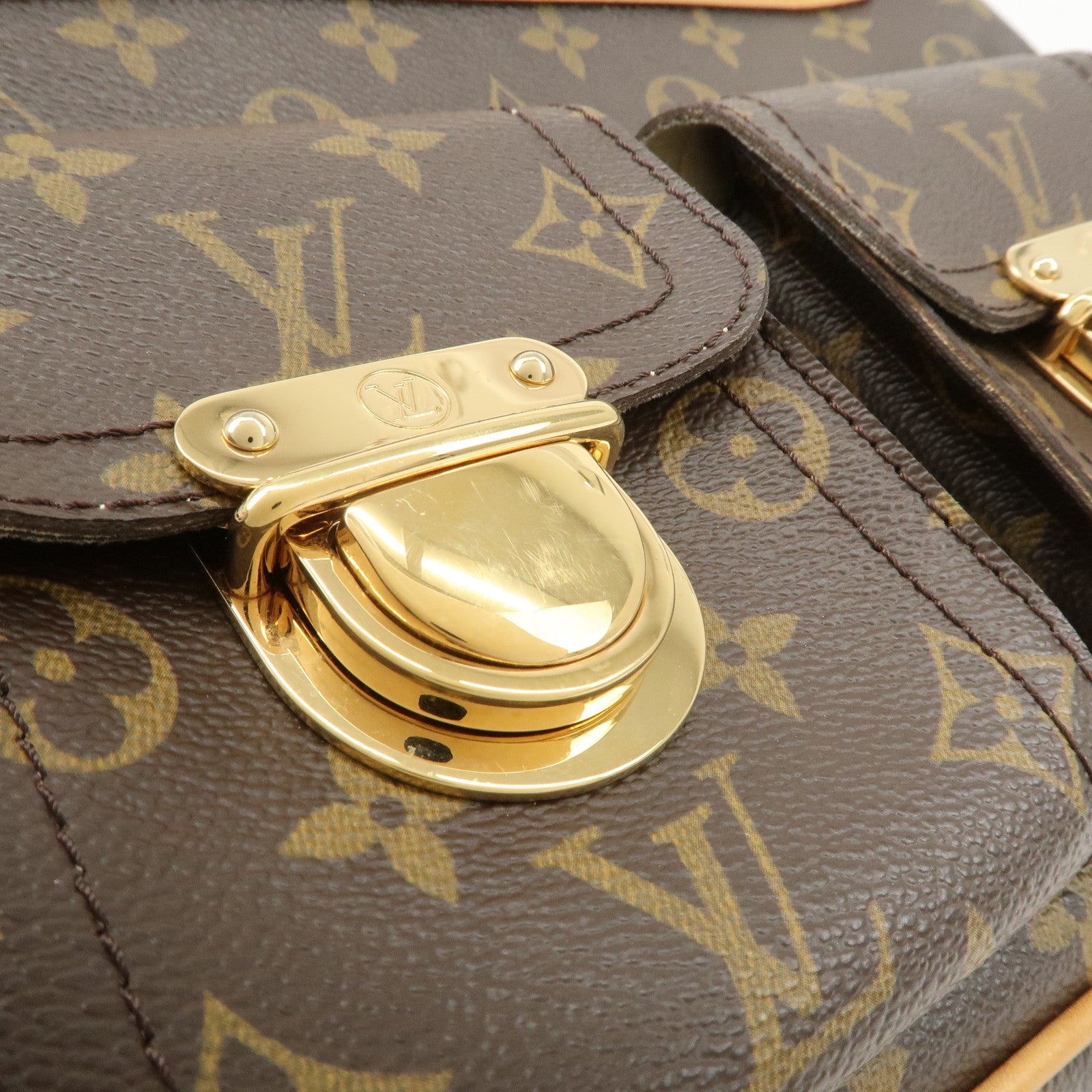 Louis Vuitton Monogram Hudson GM Shoulder Bag Hand Bag M40045 Used