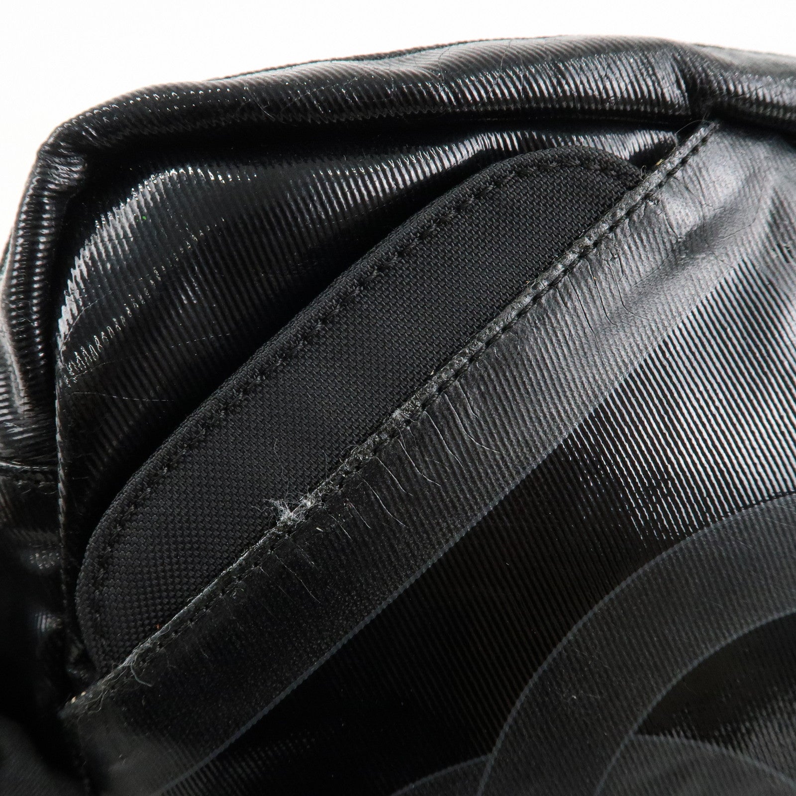 CHANEL Sports Enamel Coated Canvas COCO Mark Shoulder Bag A26568 Used