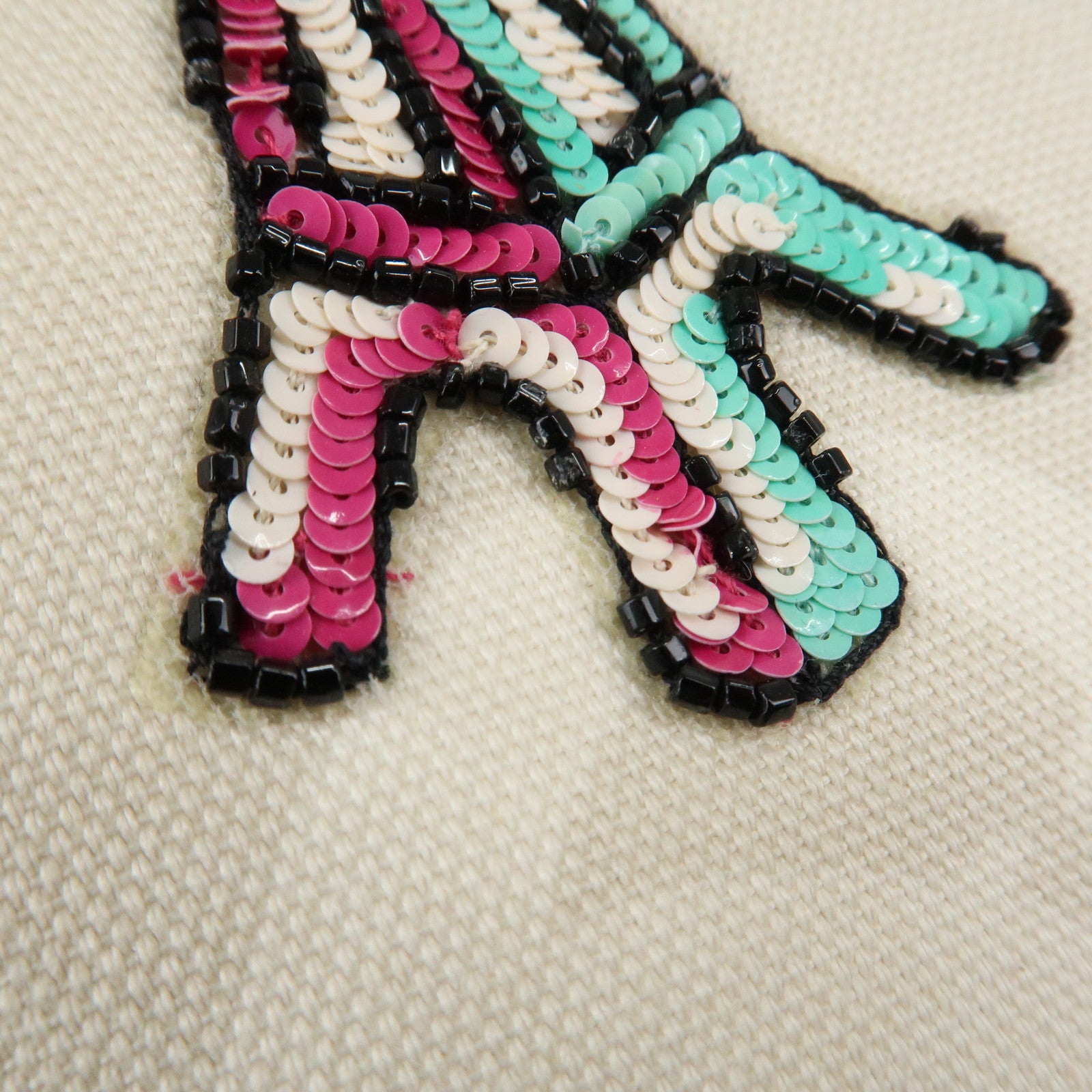 CHANEL Cruise Line Canvas Spangle Paris Map Tote Bag A30833 Used