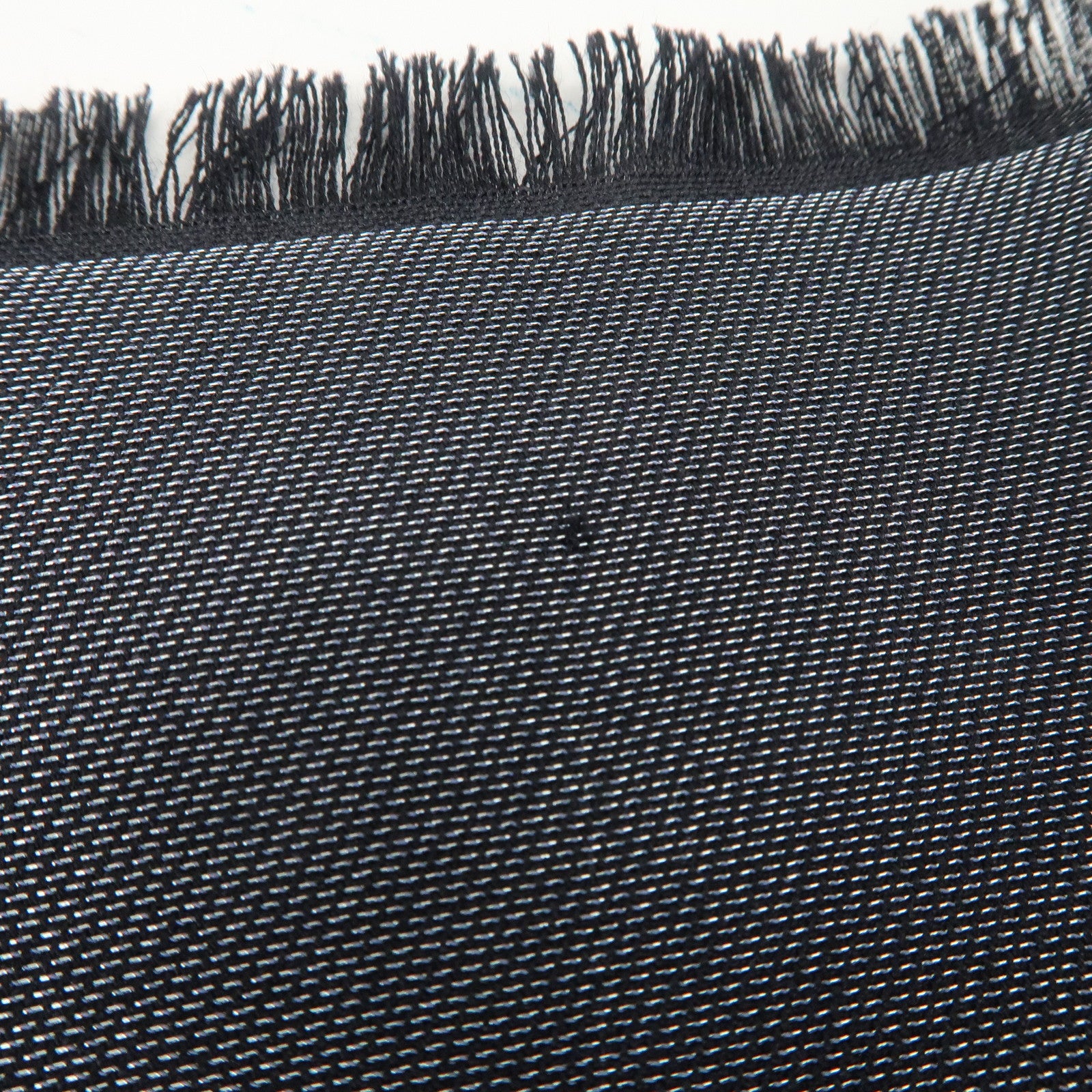 Louis Vuitton Shawl Monogram Shine Stole Scarf Noir Black 401910 Used