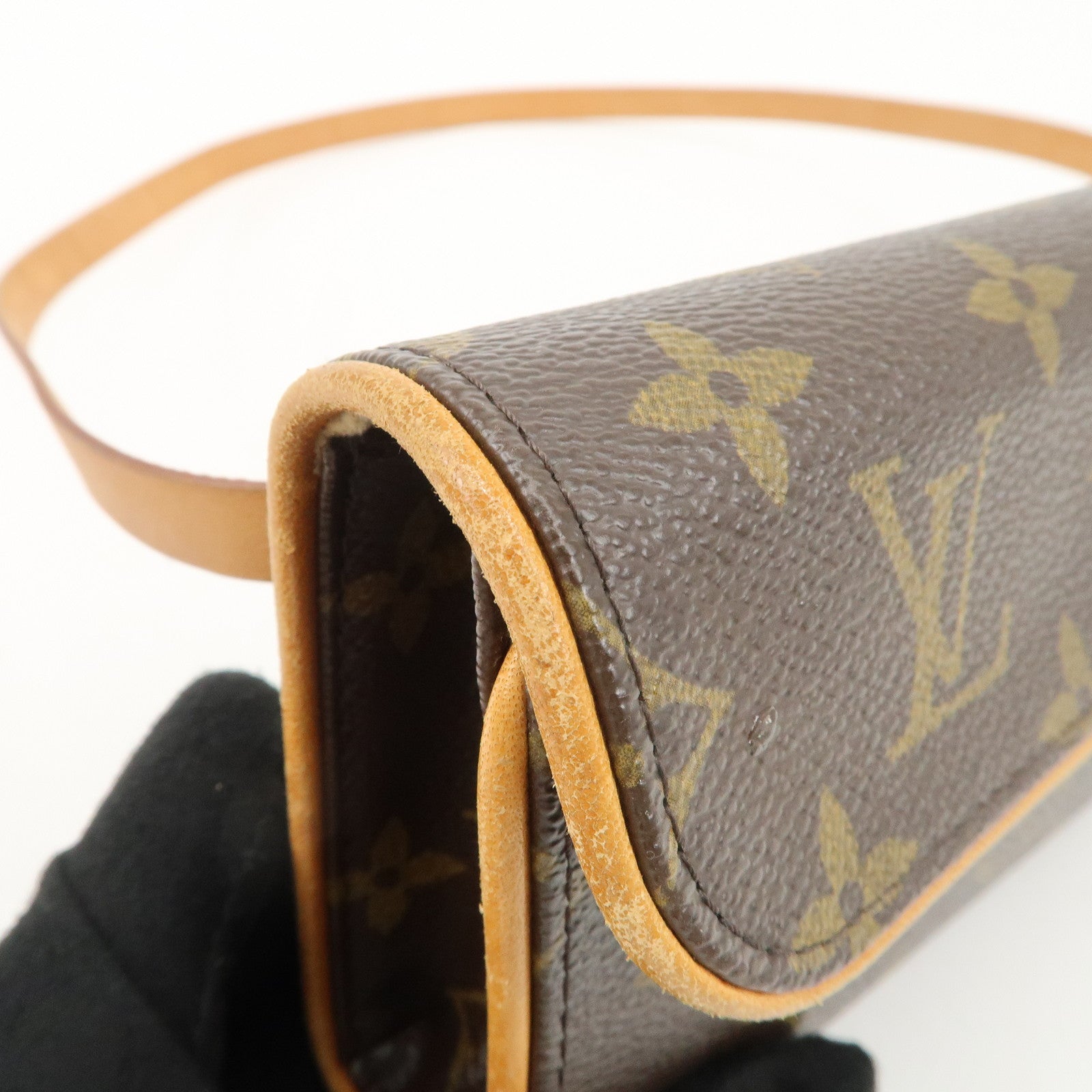 Louis Vuitton Monogram Pochette Florentine Waist Bag BeltXS M51855 Used