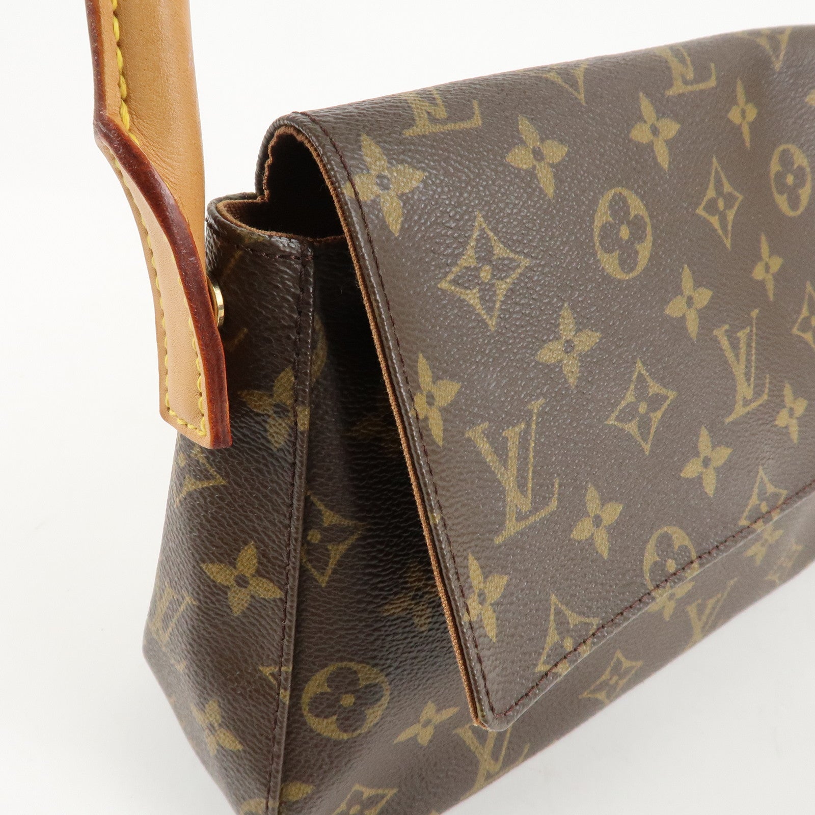 Louis Vuitton Monogram Mini Looping Shoulder Bag Hand Bag M51147 Used