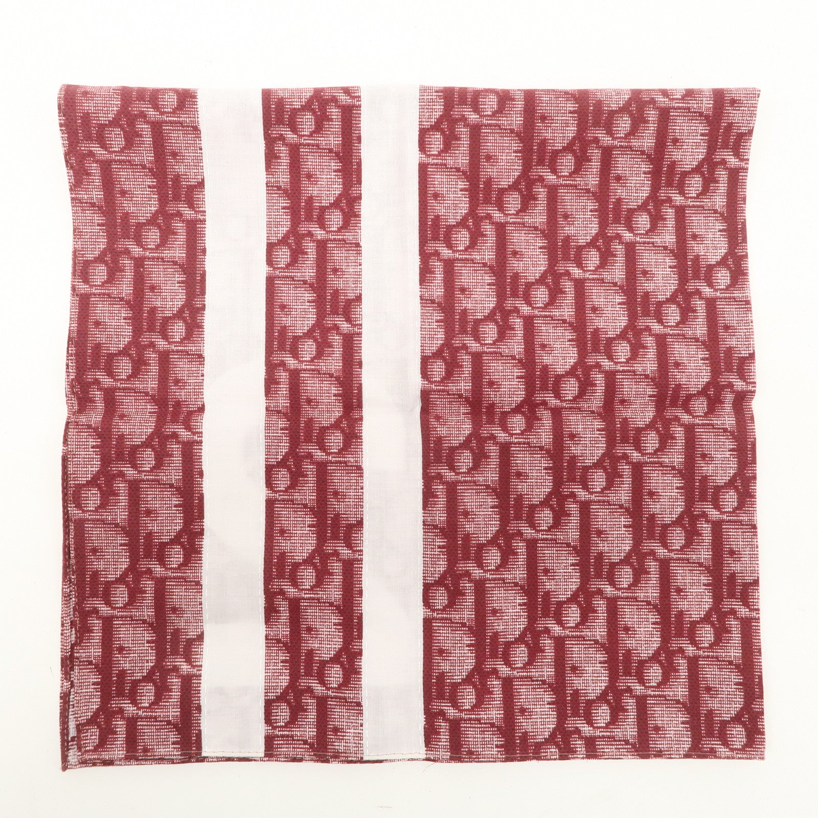 Christian Dior Trotter Set of 2 Cotton Scarf Green Red Used