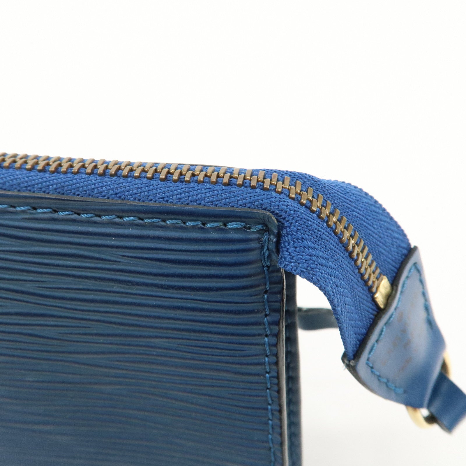 Louis Vuitton Epi Pochette Accessoires Hand Bag Toledo Blue M52947 Used