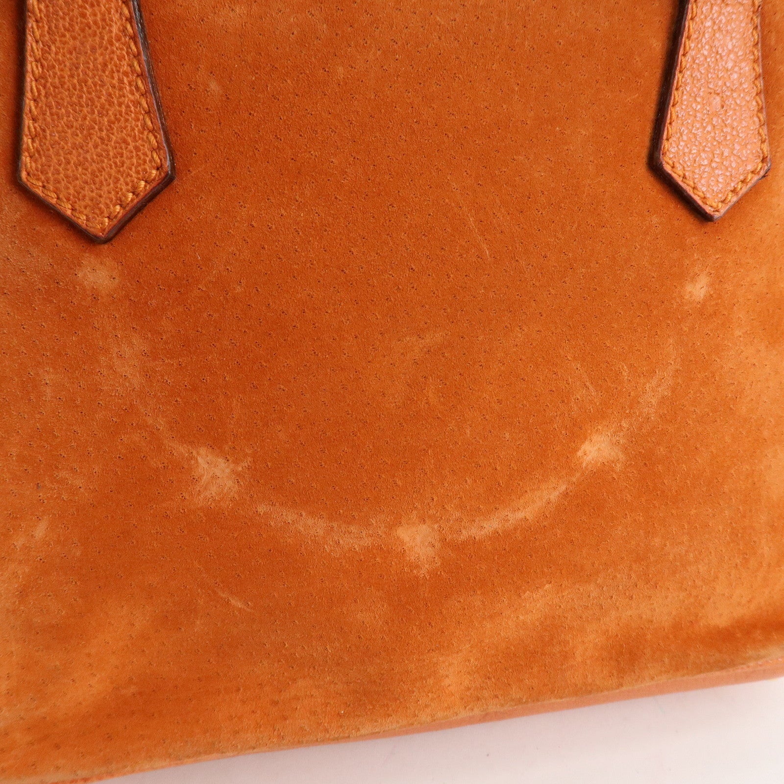 GUCCI Bamboo Suede Leather 2WAY Bag Orange 000.2296.0290 Used