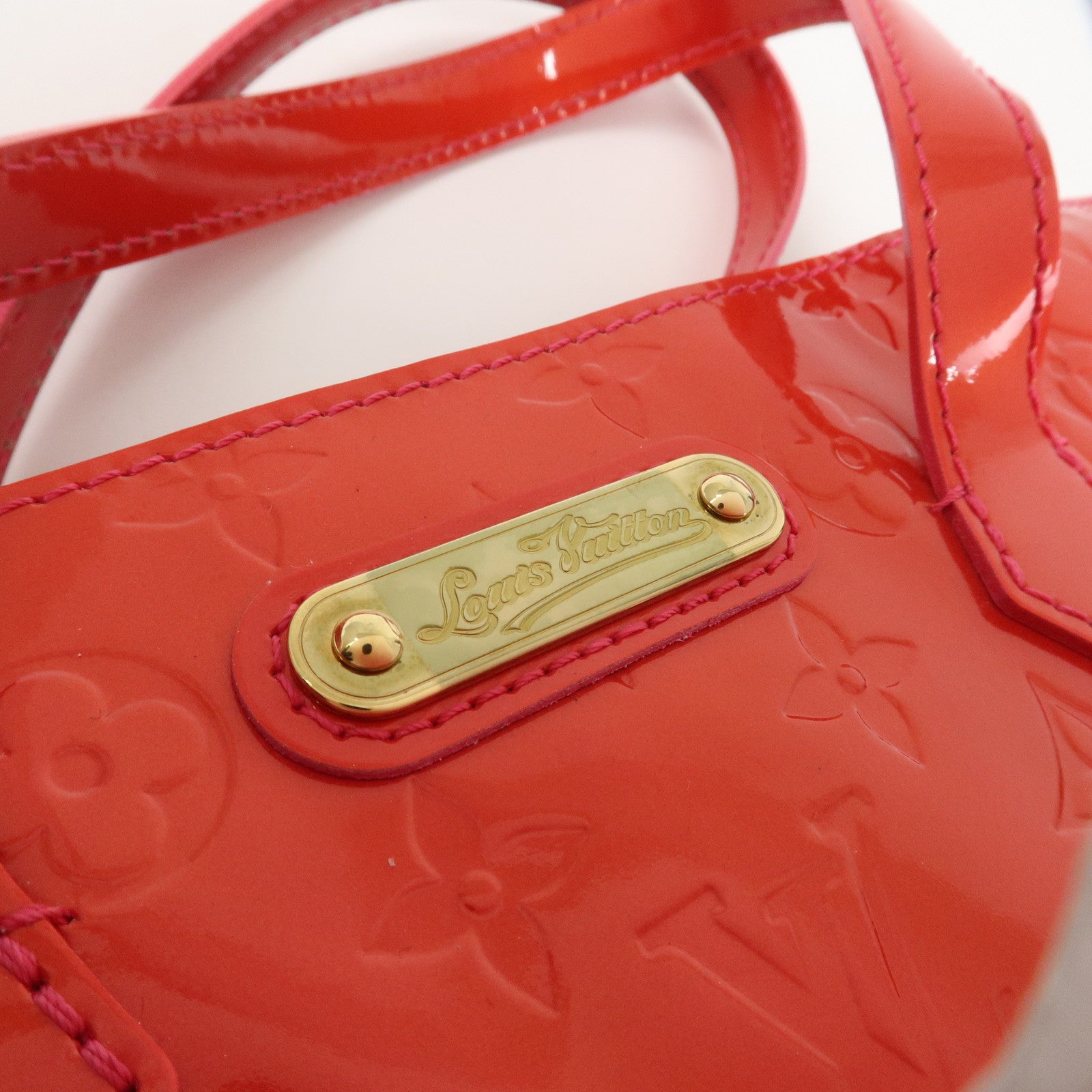 Louis Vuitton Monogram Vernis Wilshire PM Hand Bag M93643 Used