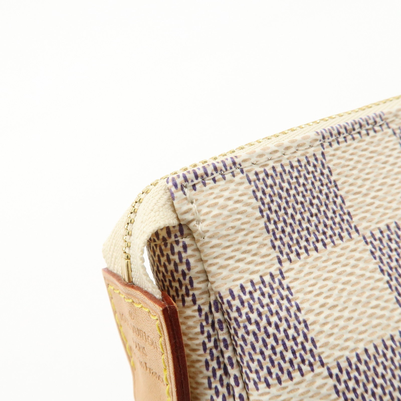 Louis Vuitton Damier Azur Mini Pochette Accessoires Pouch N58010 Used