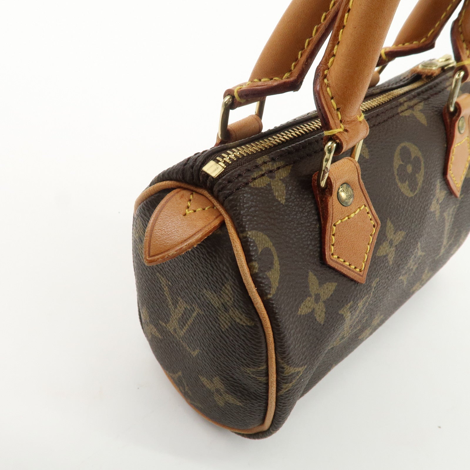 Louis Vuitton Monogram Mini Speedy & Strap Brown M41534 Used