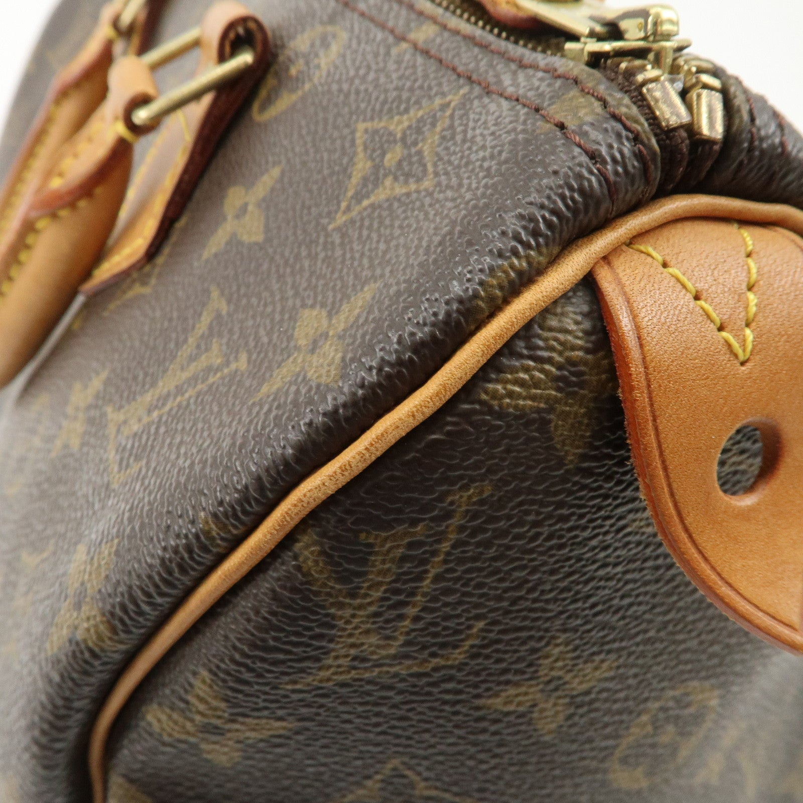 Louis Vuitton Monogram Speedy 30 Hand Bag Boston Bag M41108 Used