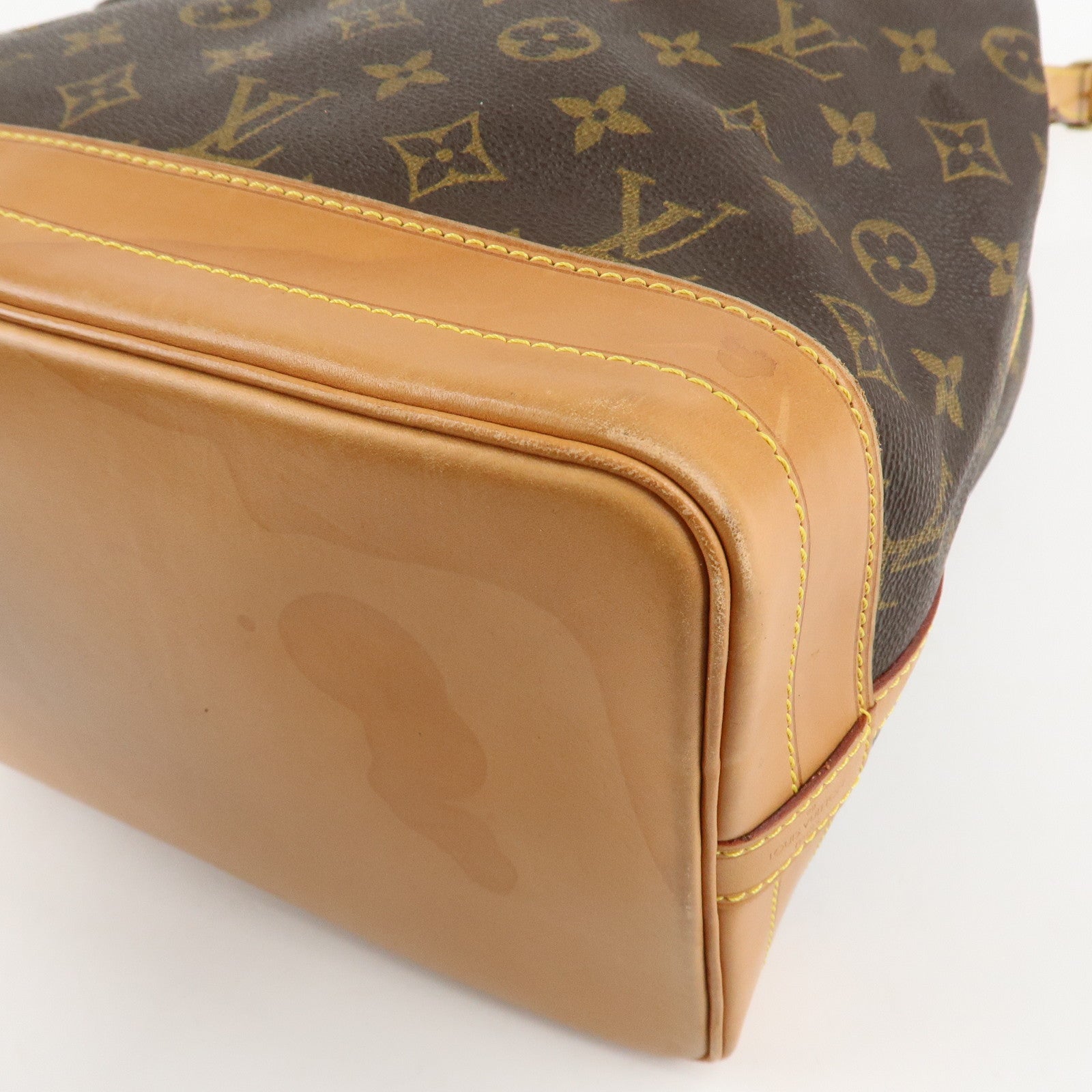 Louis Vuitton Monogram Noe Shoulder Bag Hand Bag Brown M42224 Used