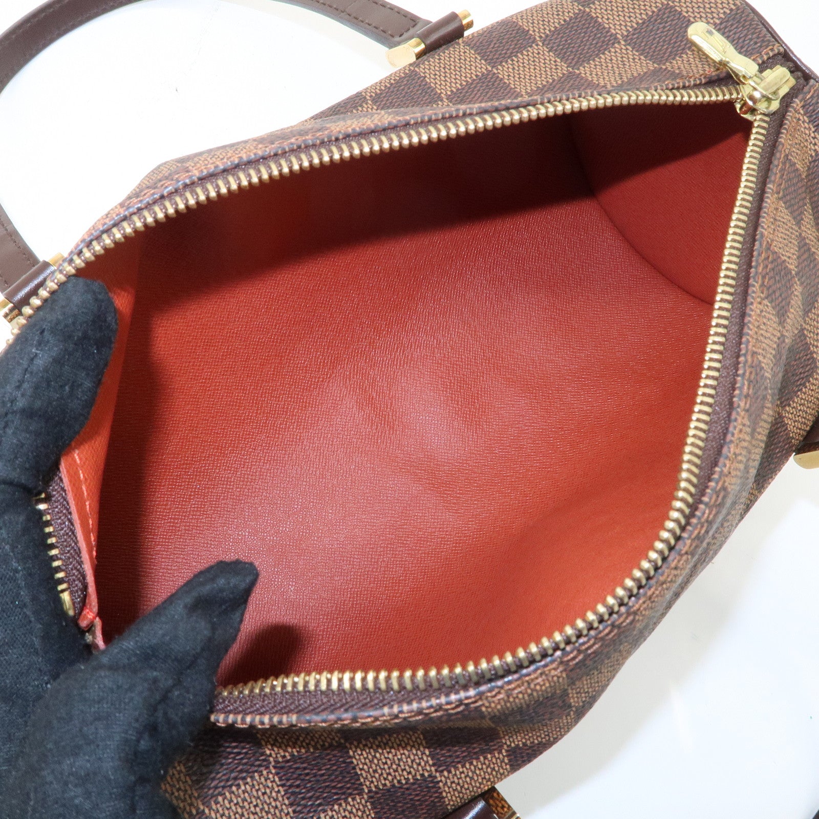Louis Vuitton Damier Ebene Papillon 26 Hand Bag Brown N51304 Used