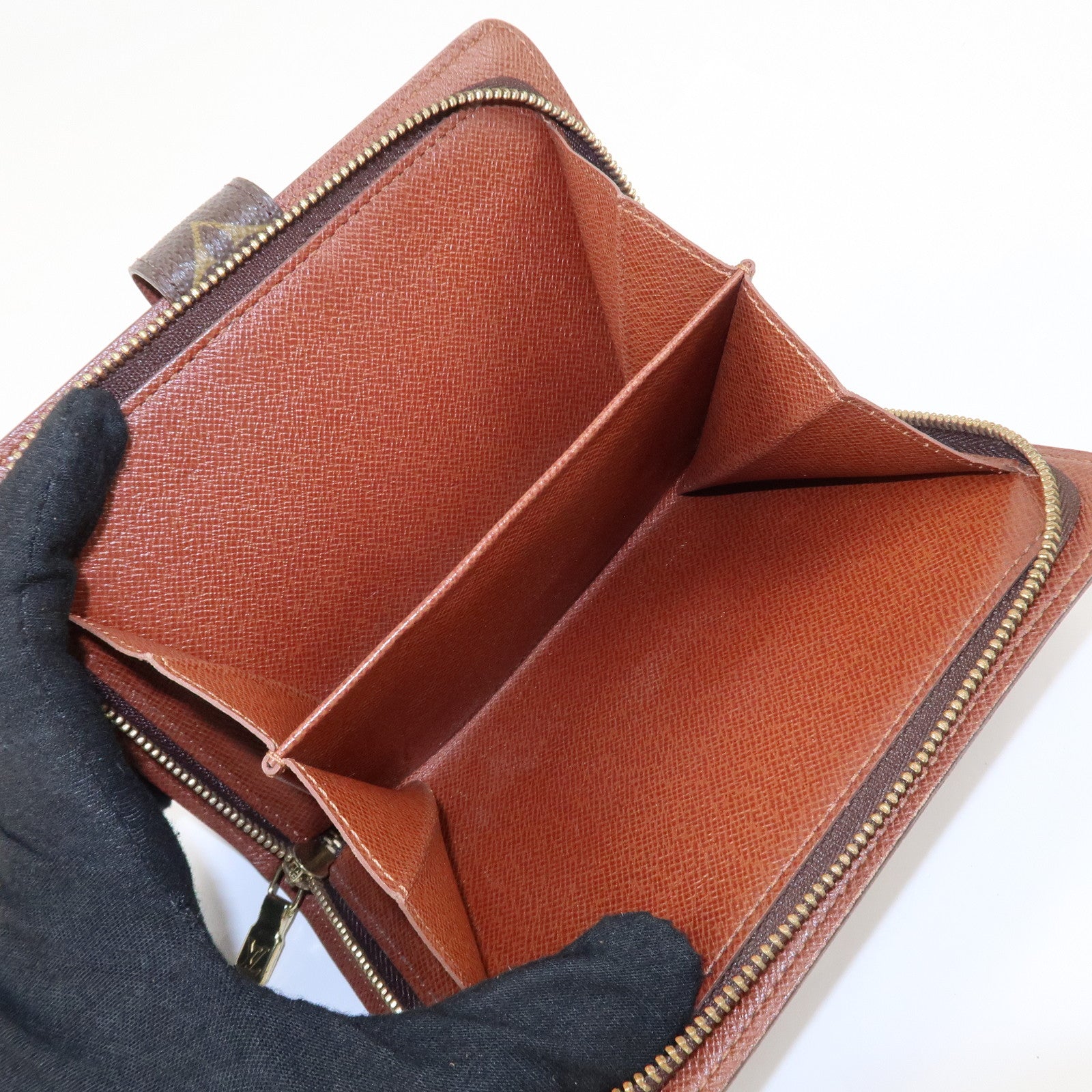 Louis Vuitton Monogram Porte Papier Zip Bi-fold Wallet M61207 Used