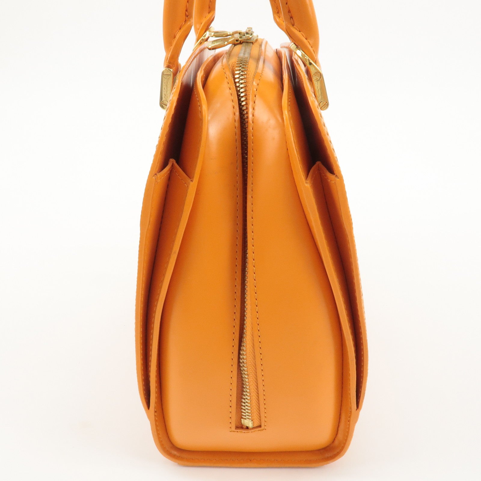 Louis Vuitton Epi Pont Neuf Hand Bag Mandarin Orange M5205H Used