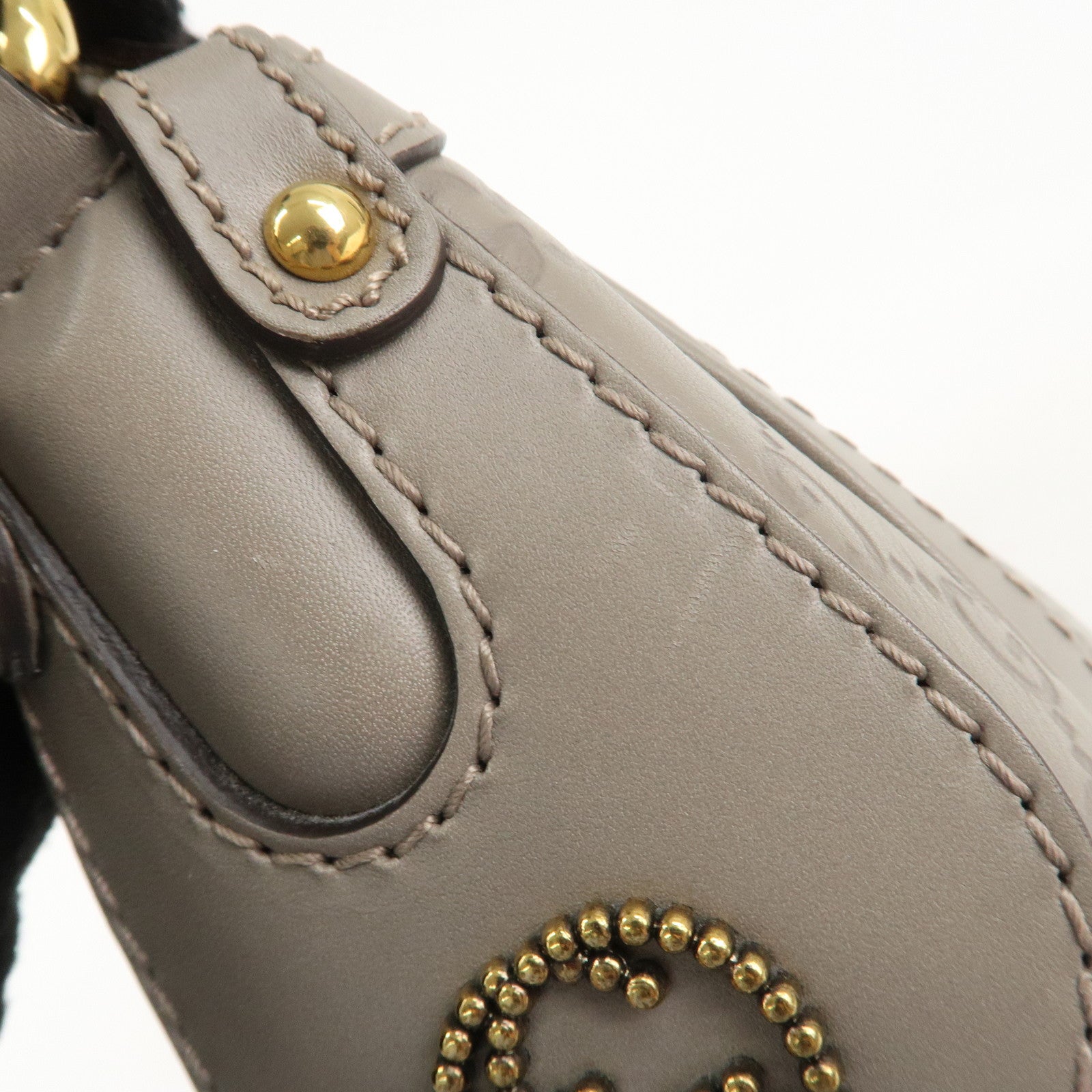 GUCCI Guccissima Scarlet Guccissima Leather Shoulder Bag 282298 Used