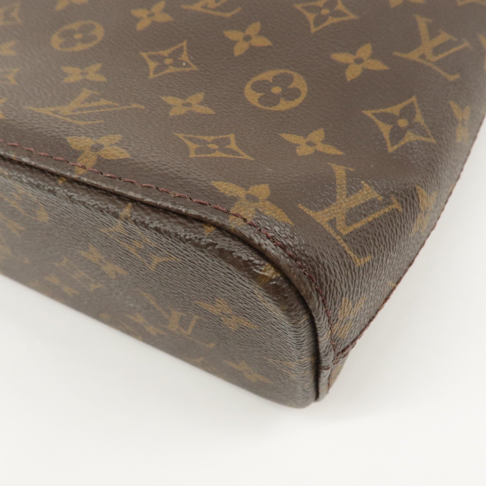Louis Vuitton Monogram Luco Tote Bag Hand Bag Brown M51155 Used