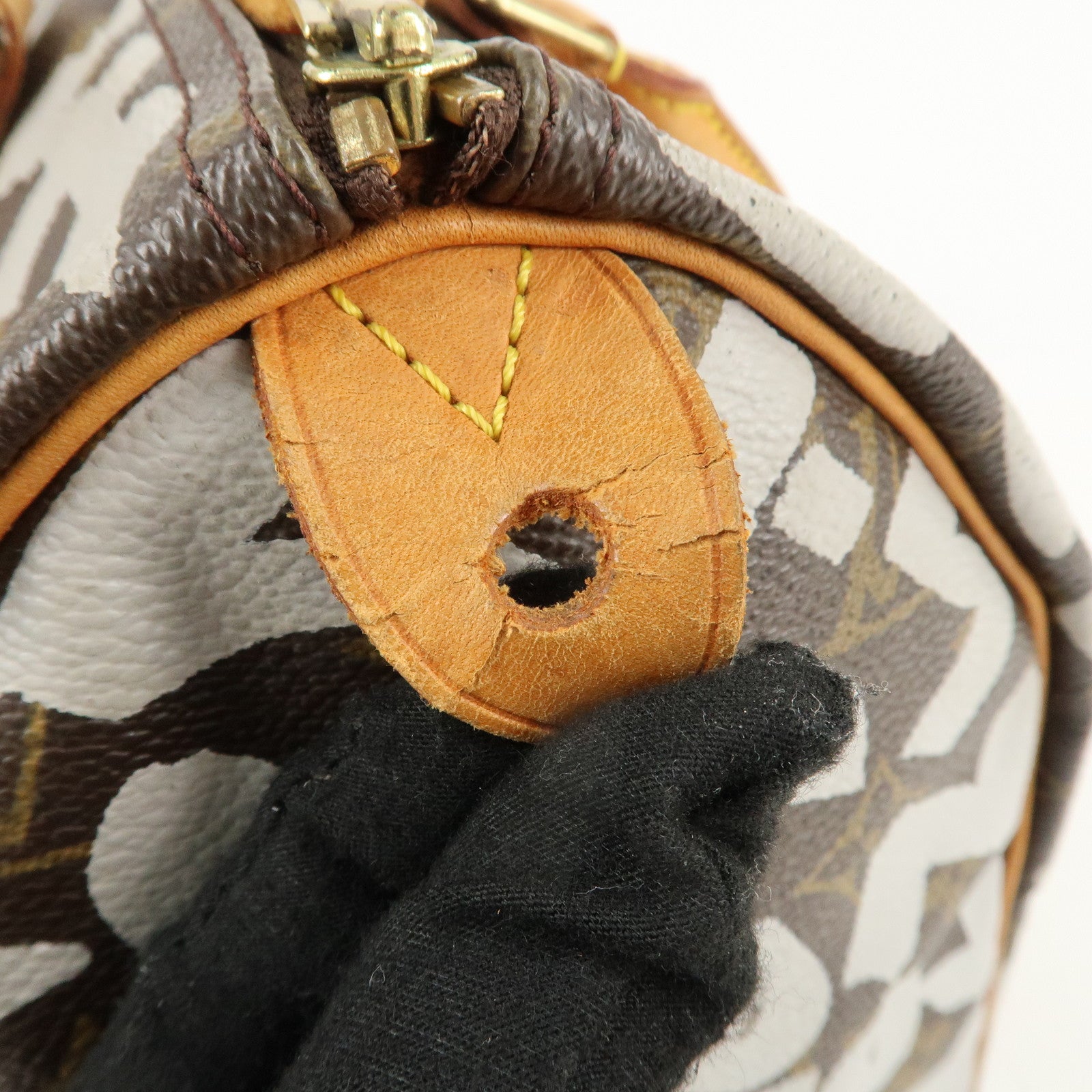 Louis Vuitton Monogram Graffiti Speedy 30 Boston Bag M92195 Used