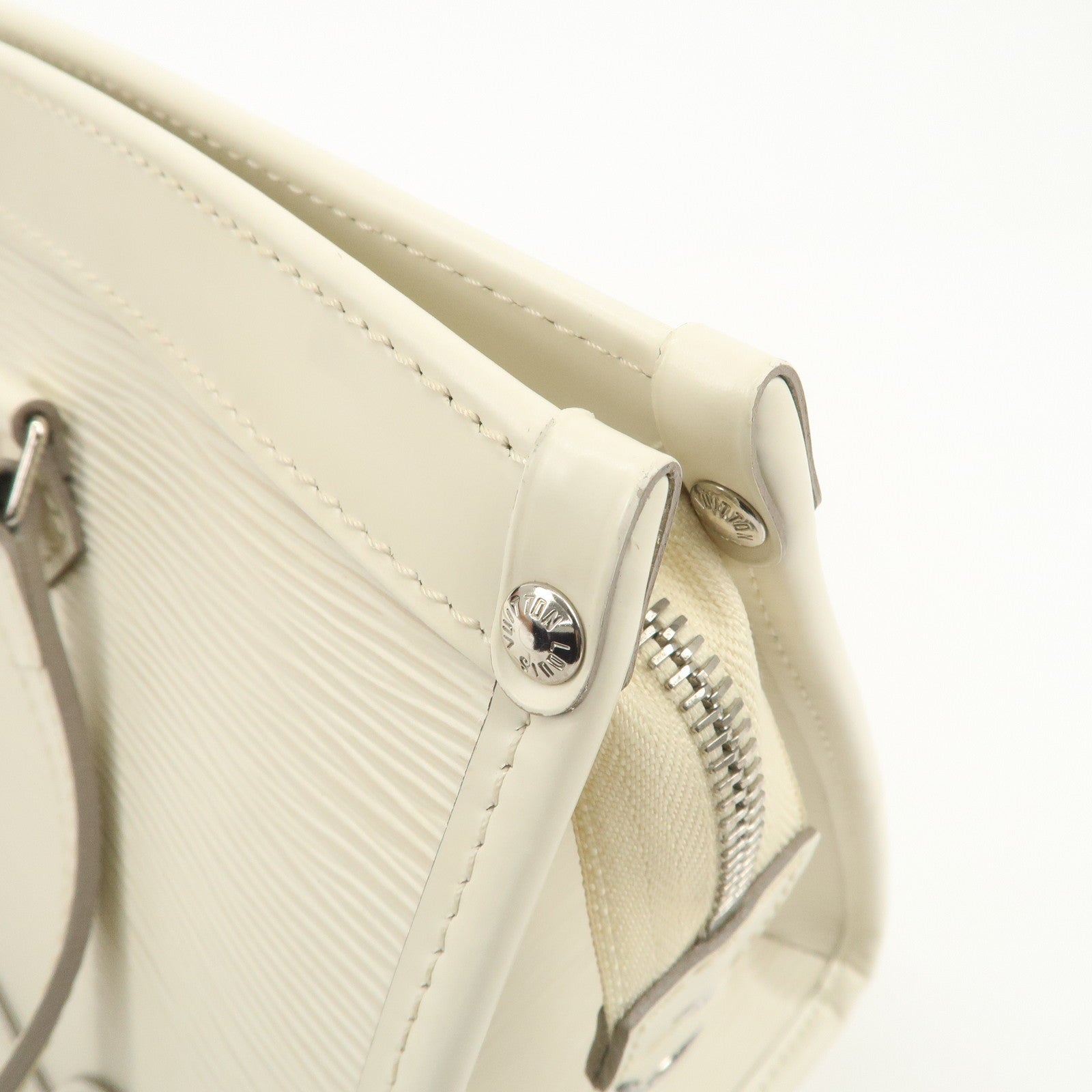 Louis Vuitton Epi Madeleine PM Hand Bag Ivoire White M5933J Used