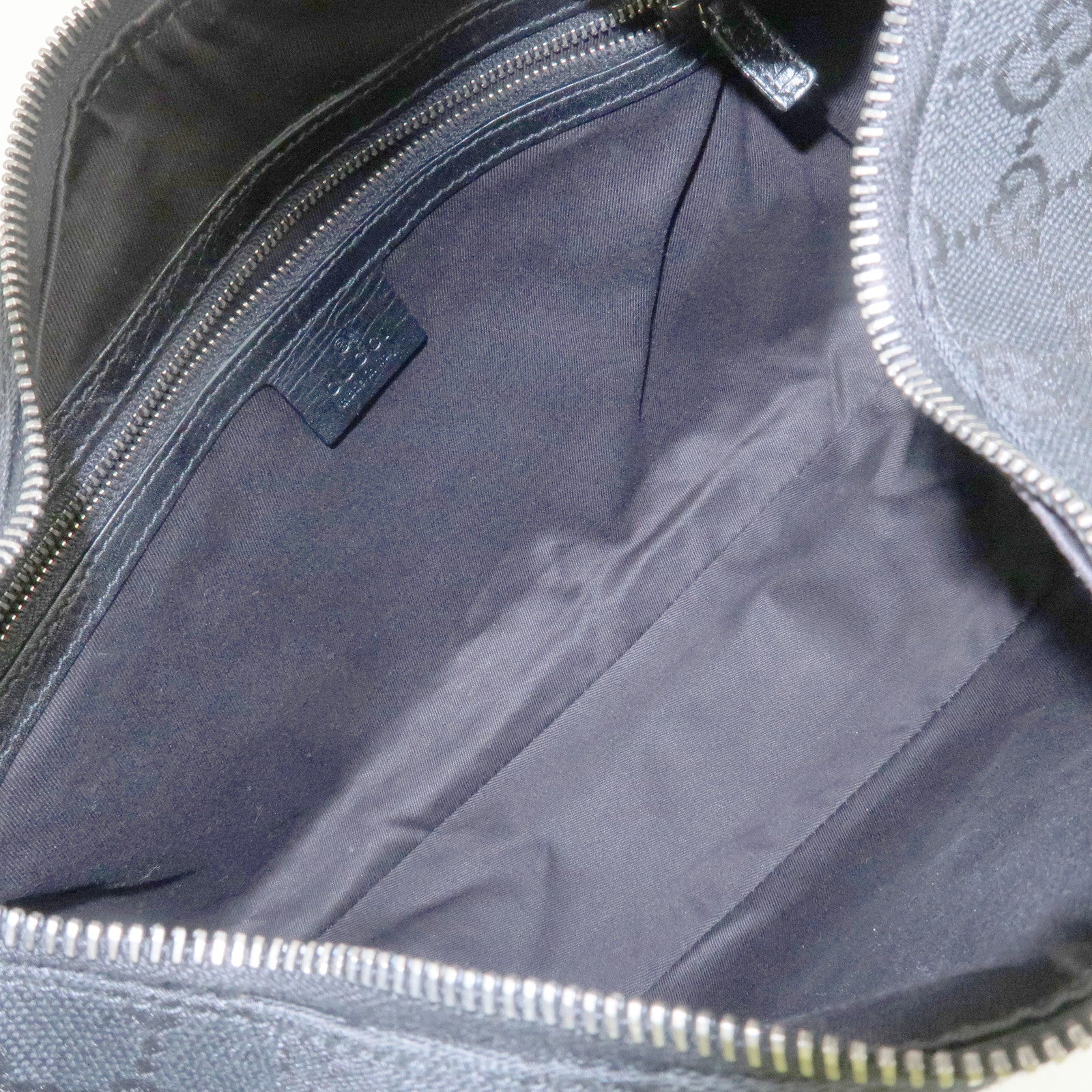 GUCCI Horsebit GG Canvas Leather Shoulder Bag 115867 Used