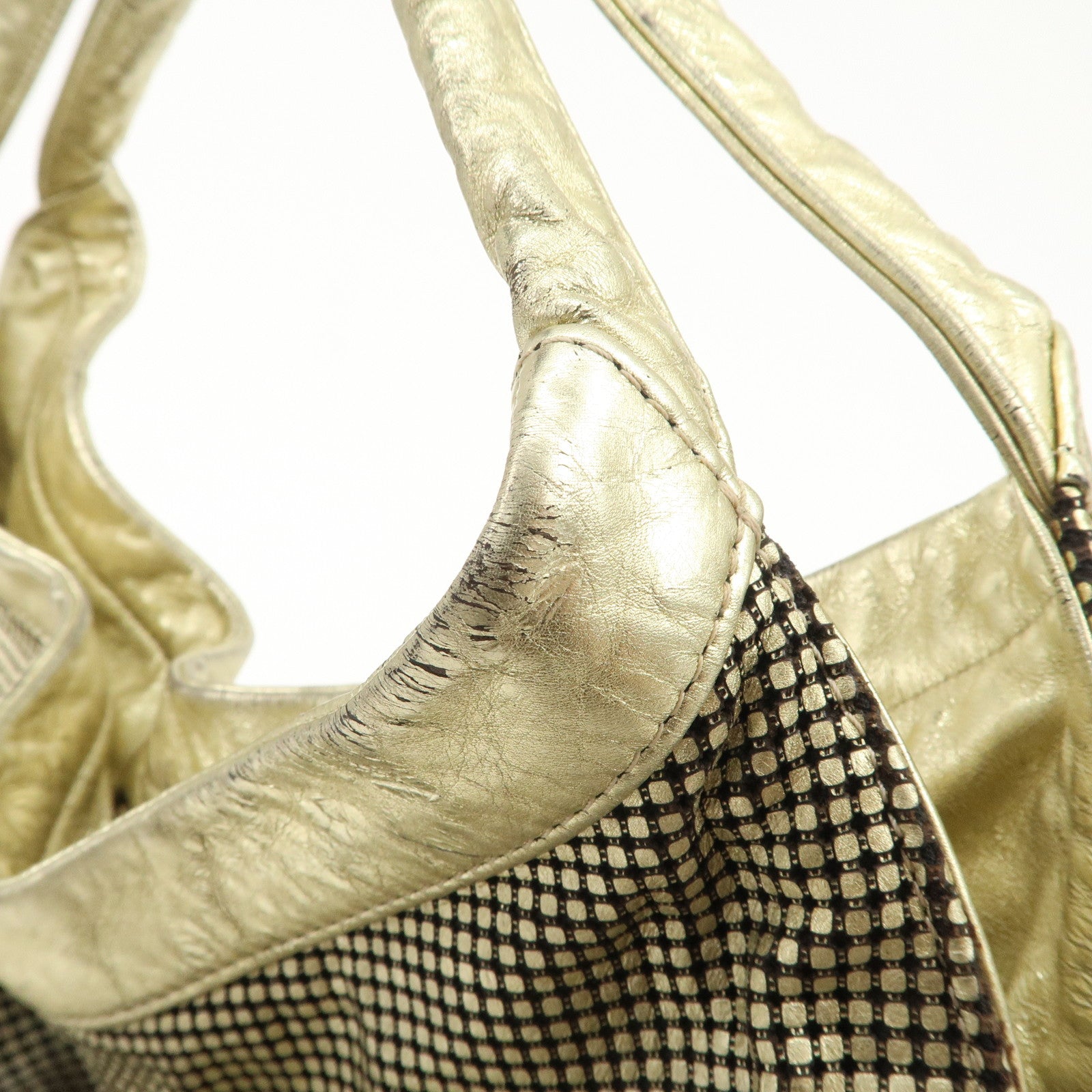 CHANEL COCO Mark Leather Big Gradation Shoulder Bag Used