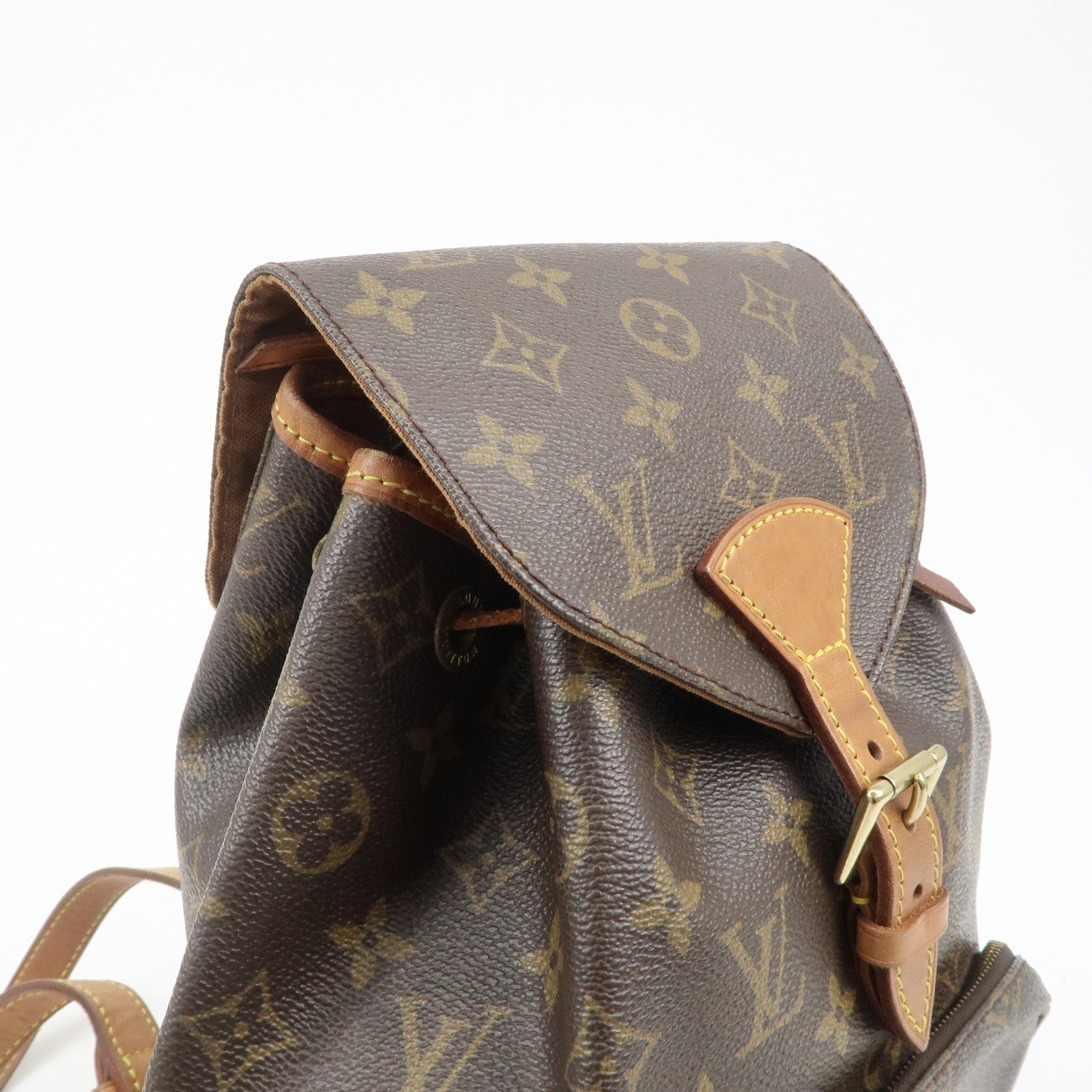 Louis Vuitton Monogram Montsouris MM Back Pack Bag M51136 Used