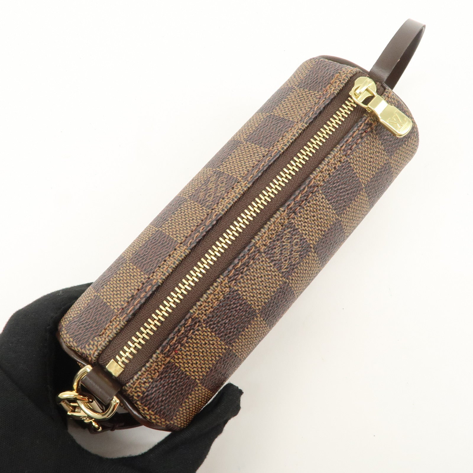 Louis Vuitton Damier Ebene Pouch for Papillon Bag Brown Used