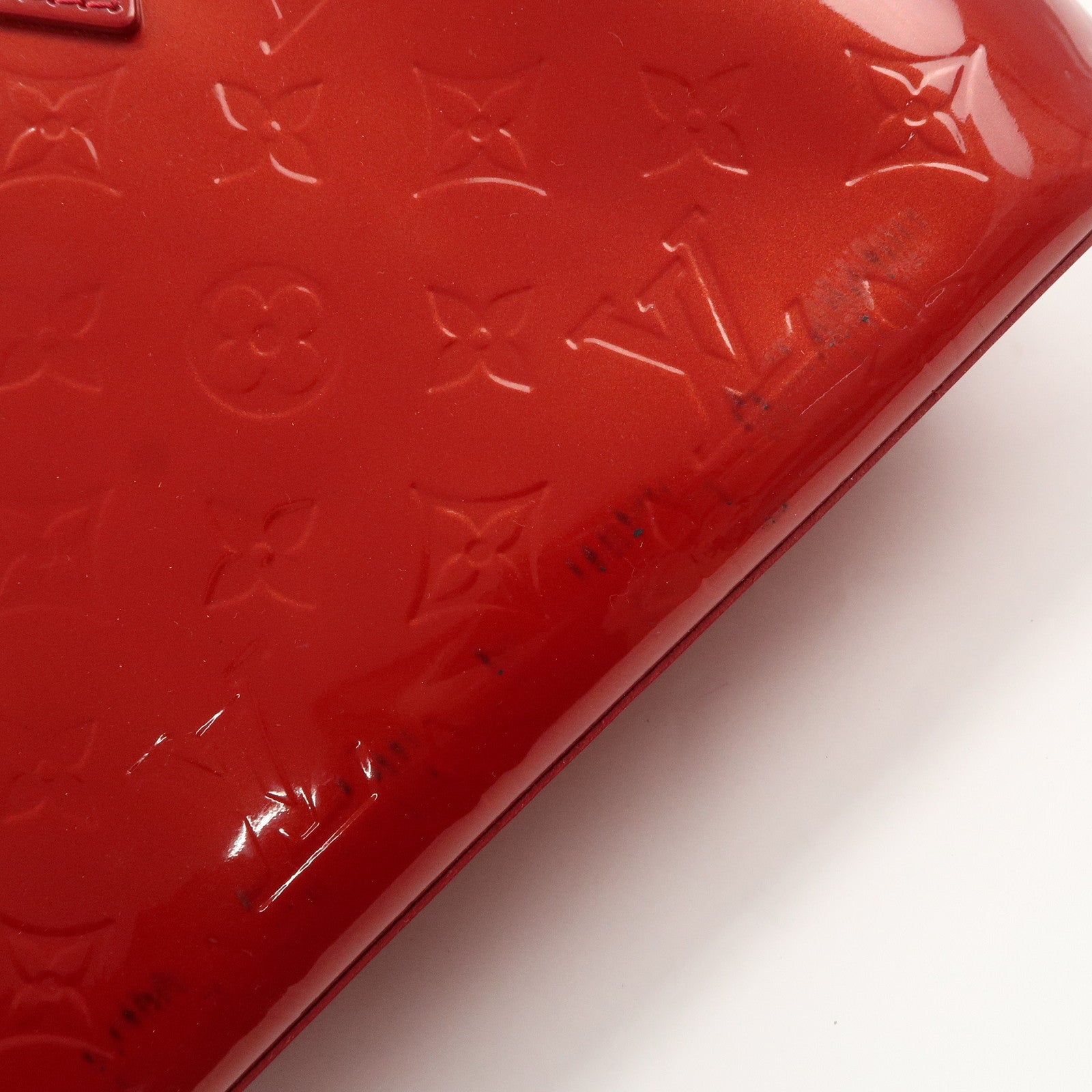 Louis Vuitton Monogram Vernis Wilshire PM Pomme d'Amour M93642 Used