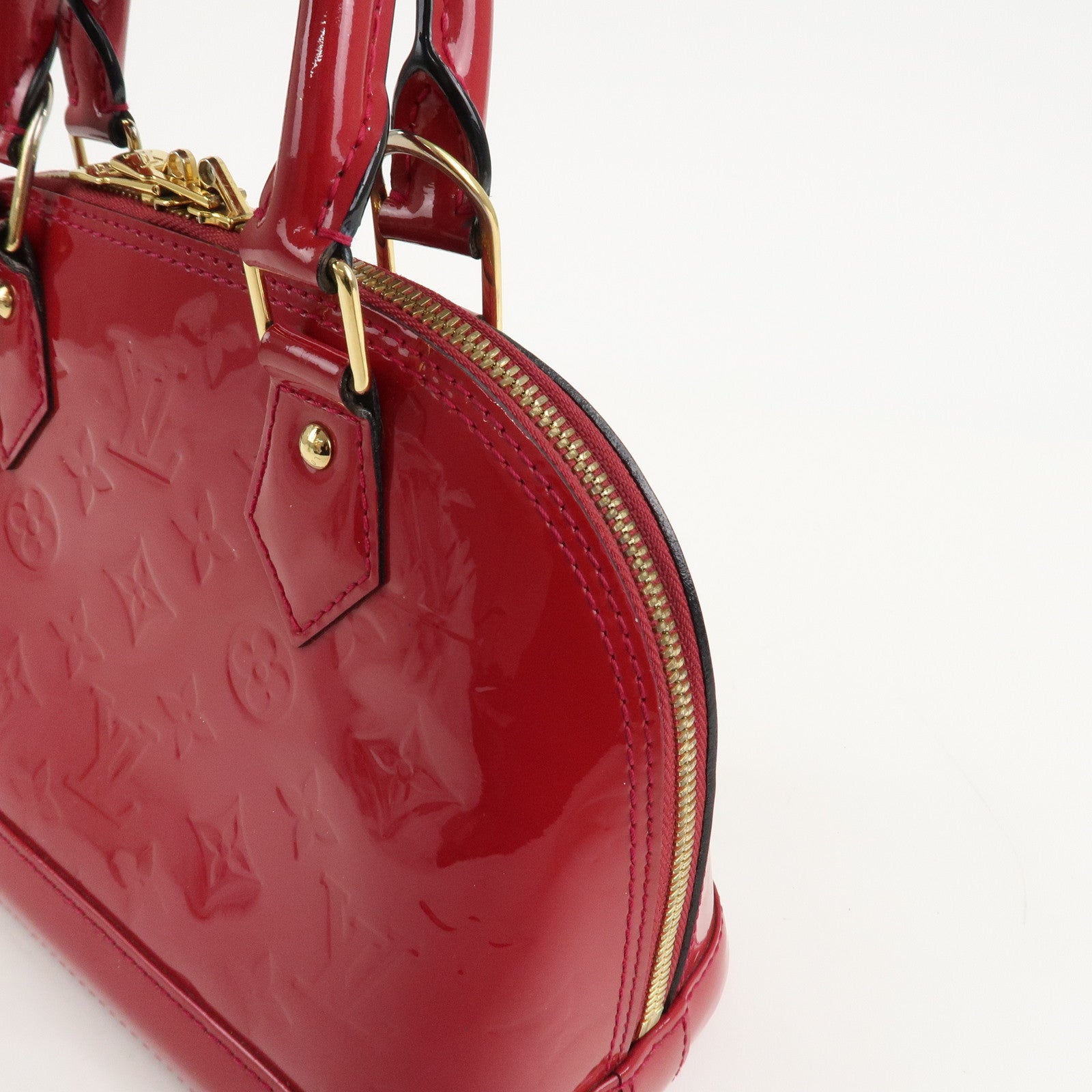 Louis Vuitton Monogram Vernis Alma BB 2Way Bag Rose Indien M91771 Used