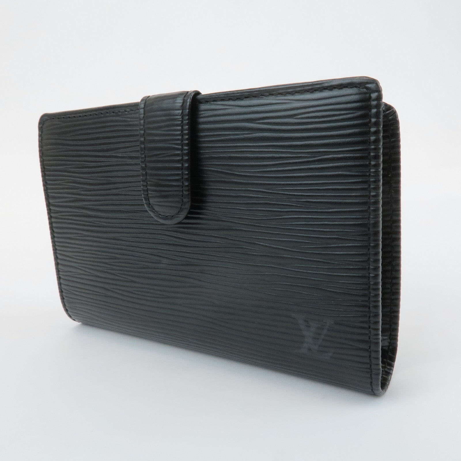 Louis Vuitton Set of 2 Epi Wallet Noir Kenya Brown M63642 M63483 Used