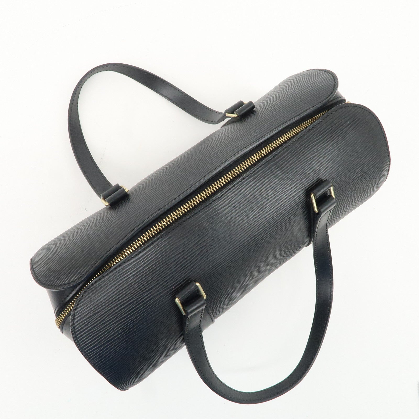 Louis Vuitton Epi Soufflot & Pouch Hand Bag Noir Black M52862 Used