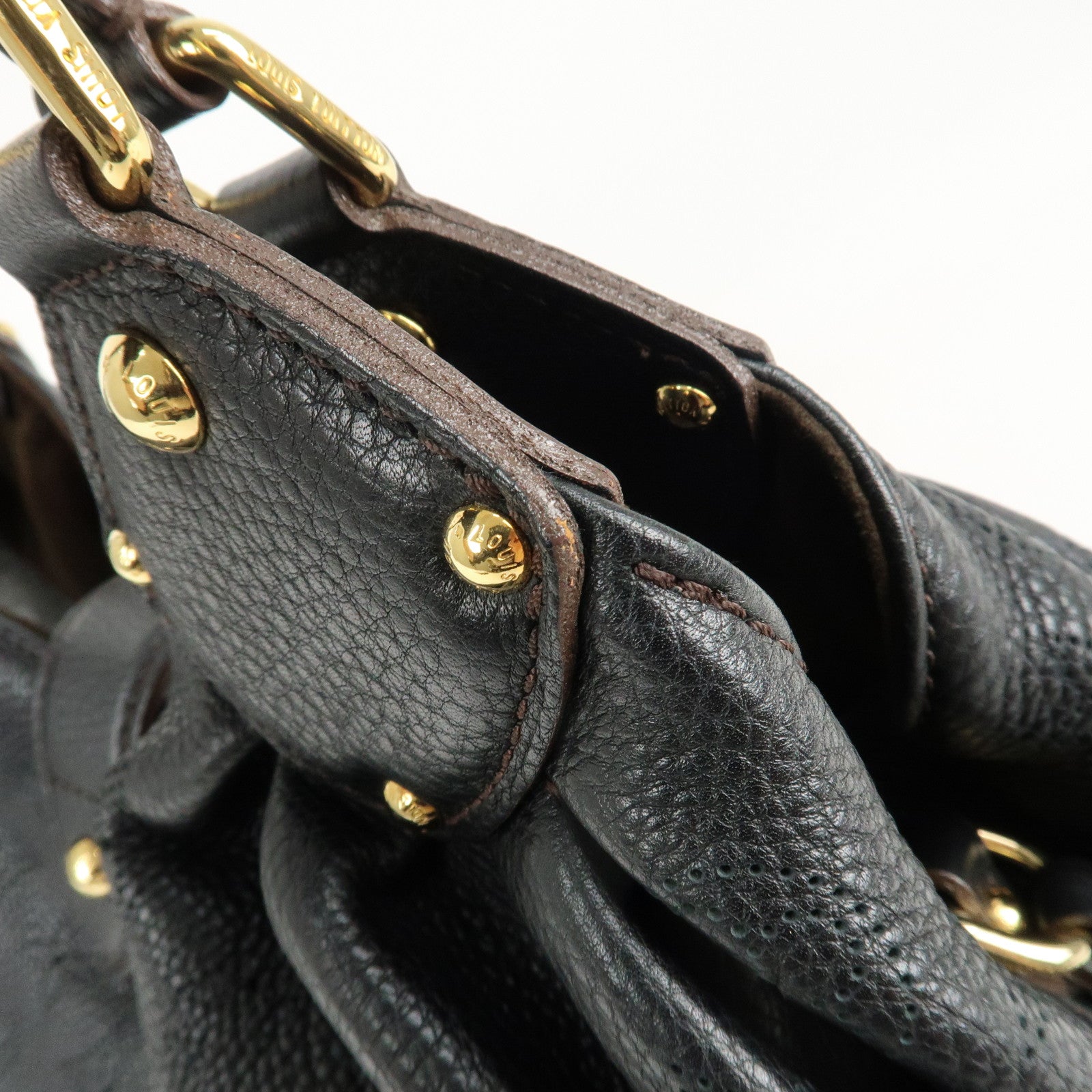 Louis Vuitton Monogram Mahina L Leather Hand Bag M93441 Used