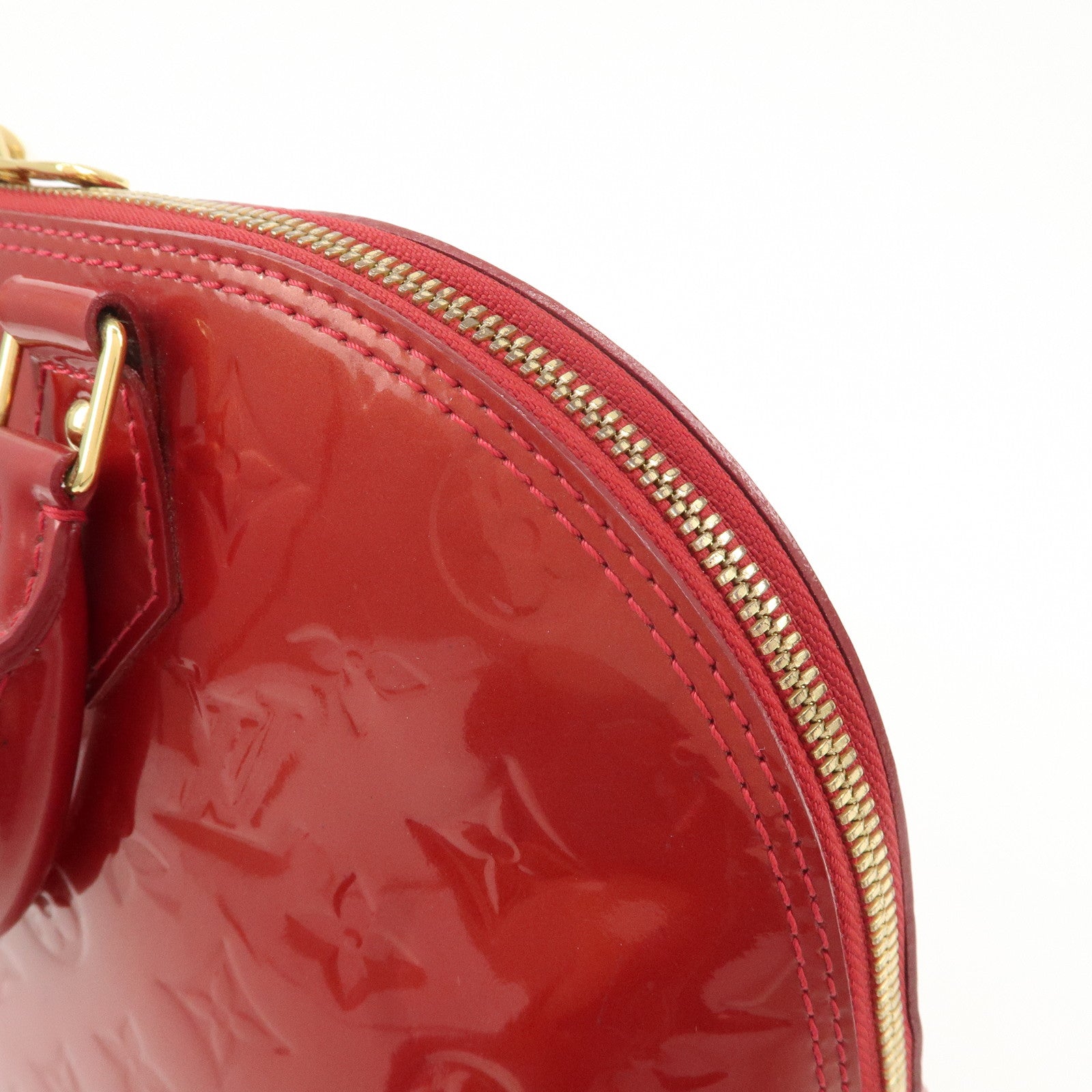 Louis Vuitton Monogram Vernis Alma PM Bag Pomme d'Amour M90096 Used