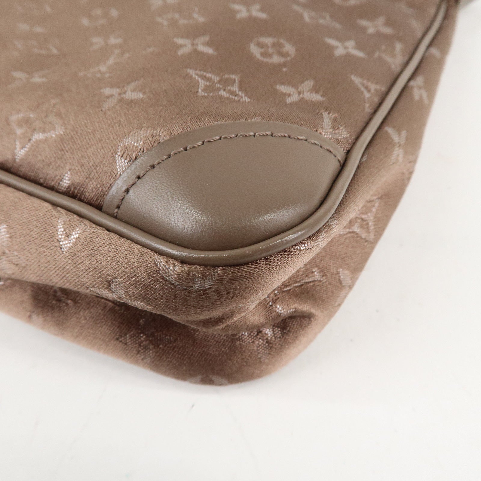 Louis Vuitton Monogram Satin Little Boulogne Hand Bag M92143 Used