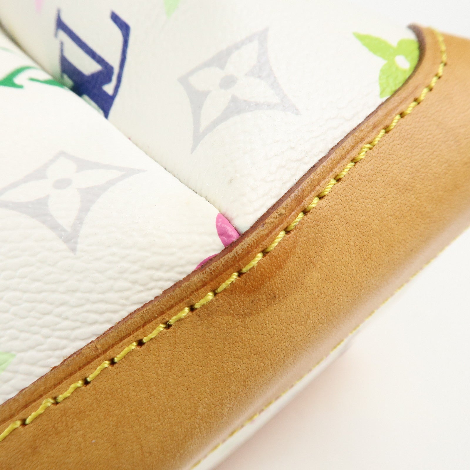 Louis Vuitton Monogram Multicolor Audra Hand Bag Blanc M40047 Used