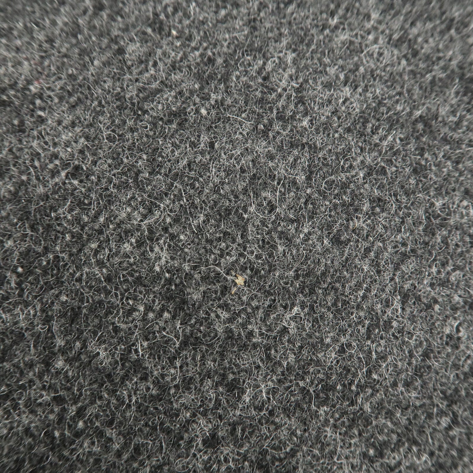 PRADA Felt Leather Shoulder Bag Hand Bag Gray Black Used