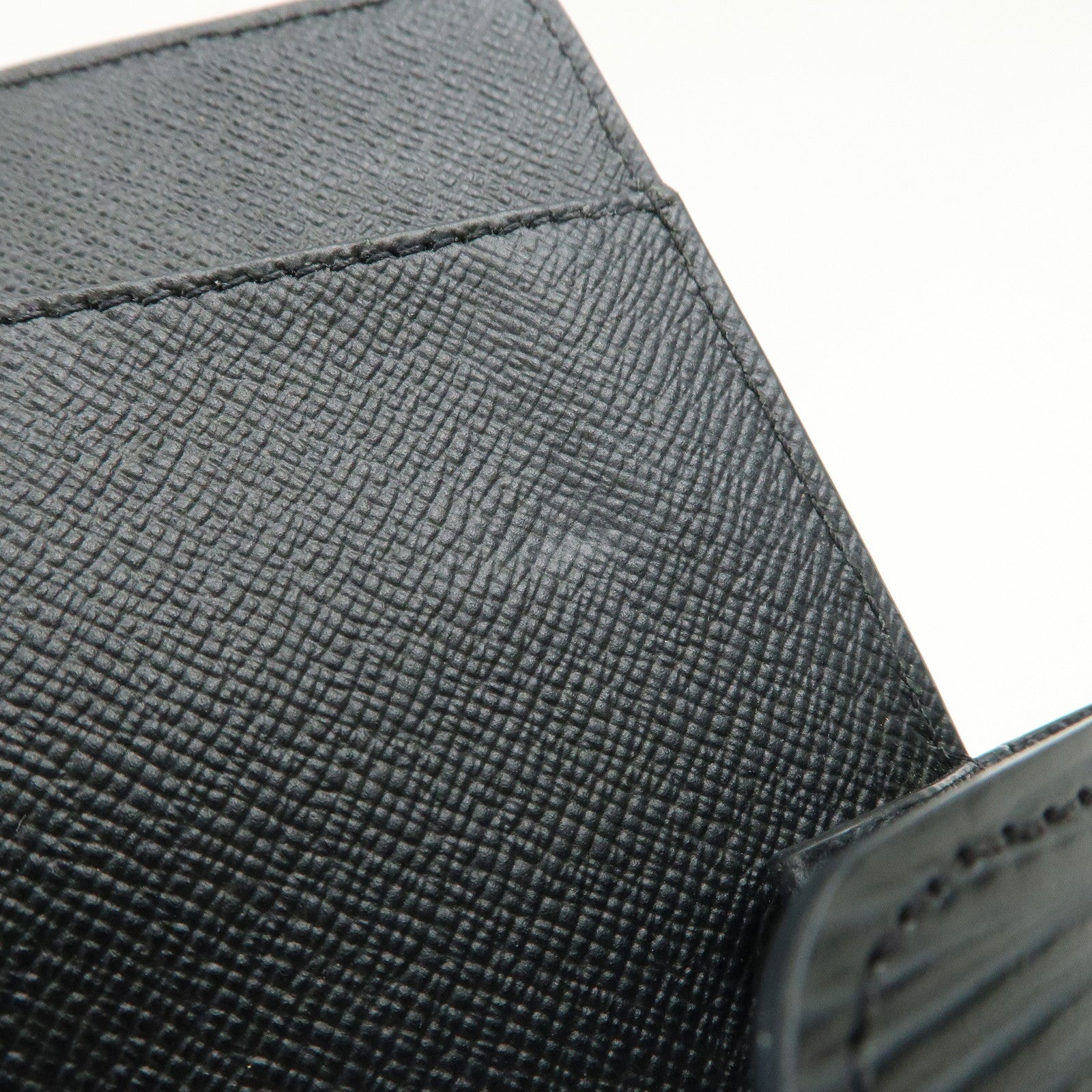 Louis Vuitton Epi Agenda MM Planner Cover Noir Black R20202 Used