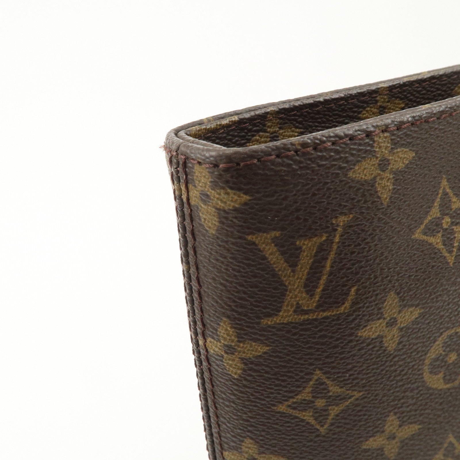 Louis Vuitton Monogram Luco Tote Bag Hand Bag Brown M51155 Used