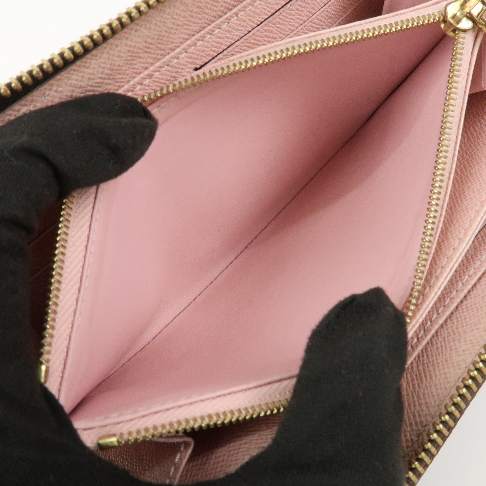 Louis Vuitton Monogram Zippy Long Wallet Rose Ballerine M41894