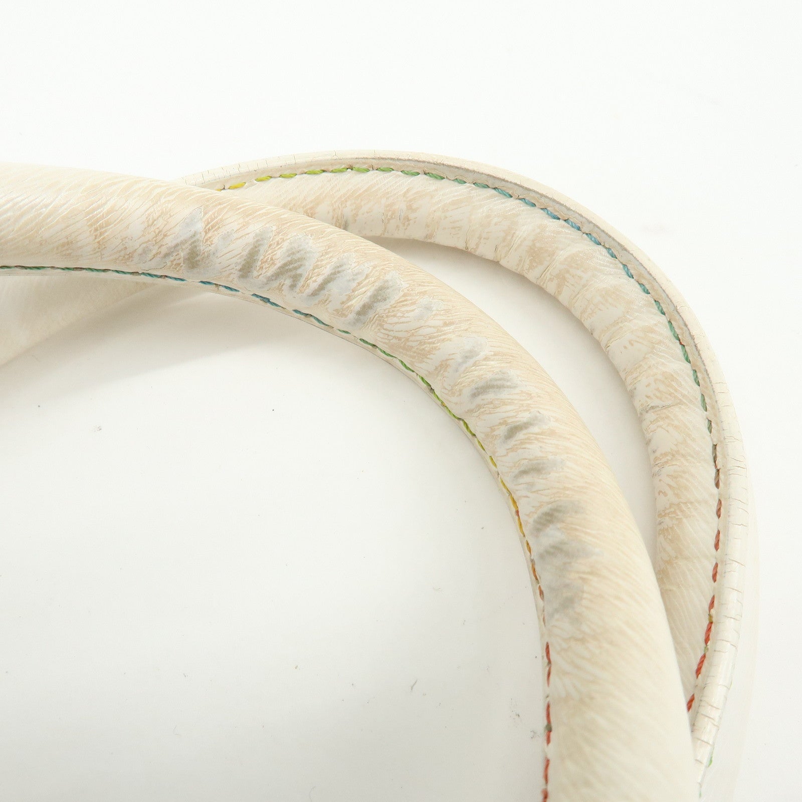 FENDI Zucca PVC Canvas Leather Boston Bag White Multicolor 8BL068