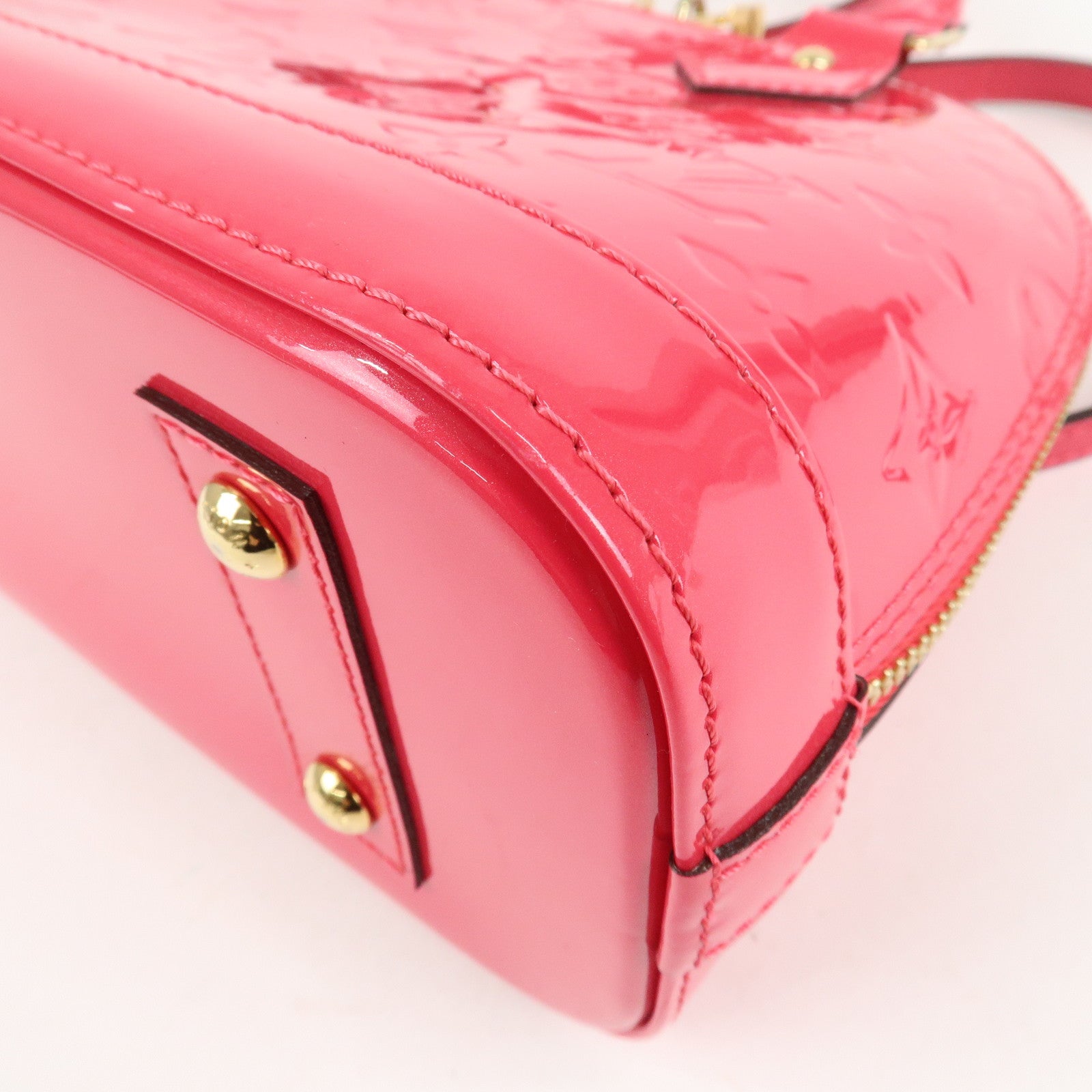 Louis Vuitton Monogram Vernis Alma BB 2Way Bag Rose Indien M91771 Used