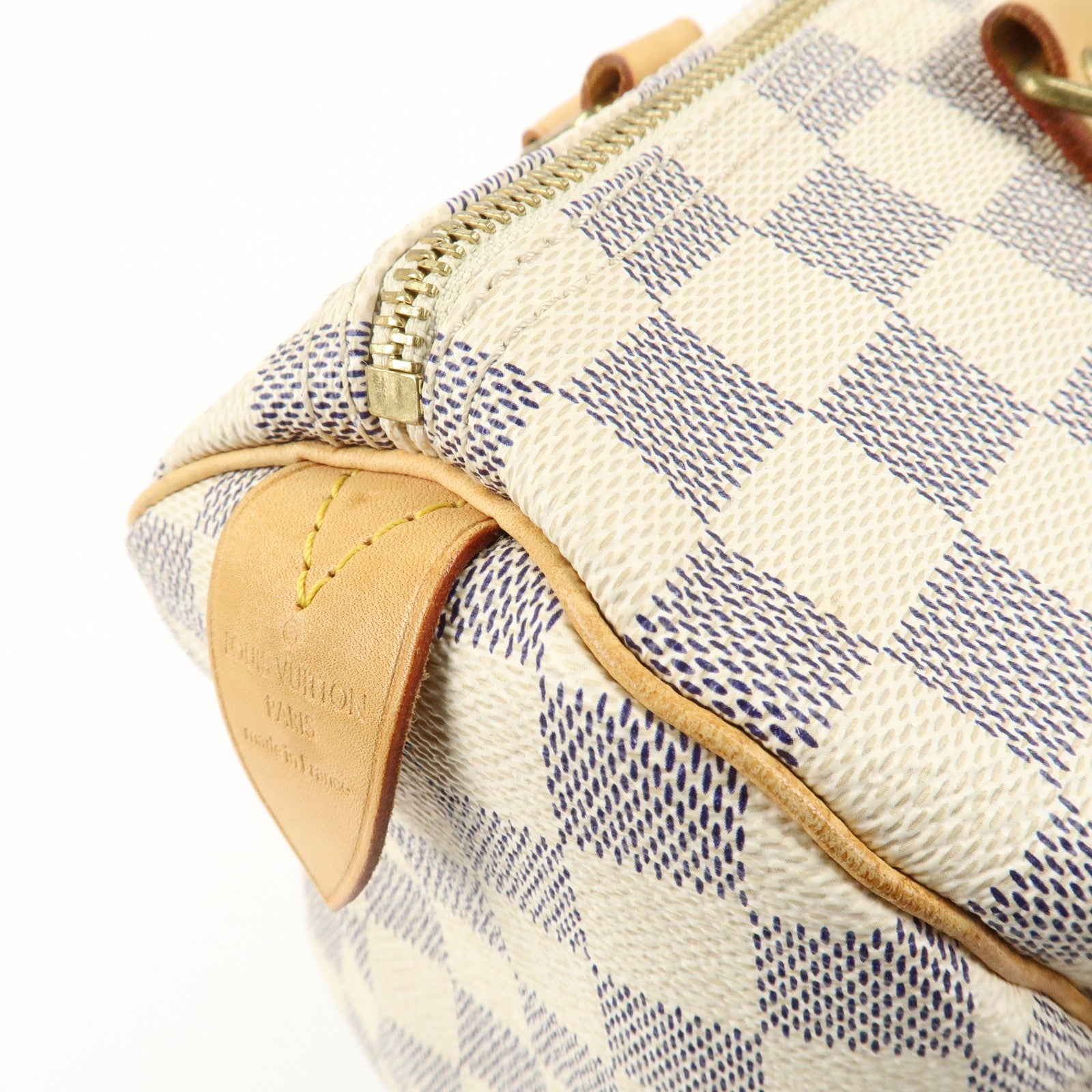 Louis Vuitton Damier Azur Speedy 30 Hand Bag Boston Bag N41533 Used